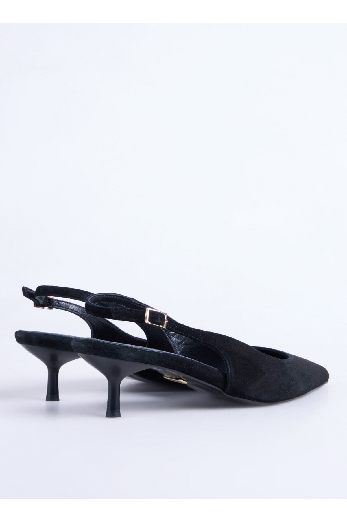 Deri Siyah Kadın Topuklu Ayakkabı D-KITTEN-ILSA - Görsel 4