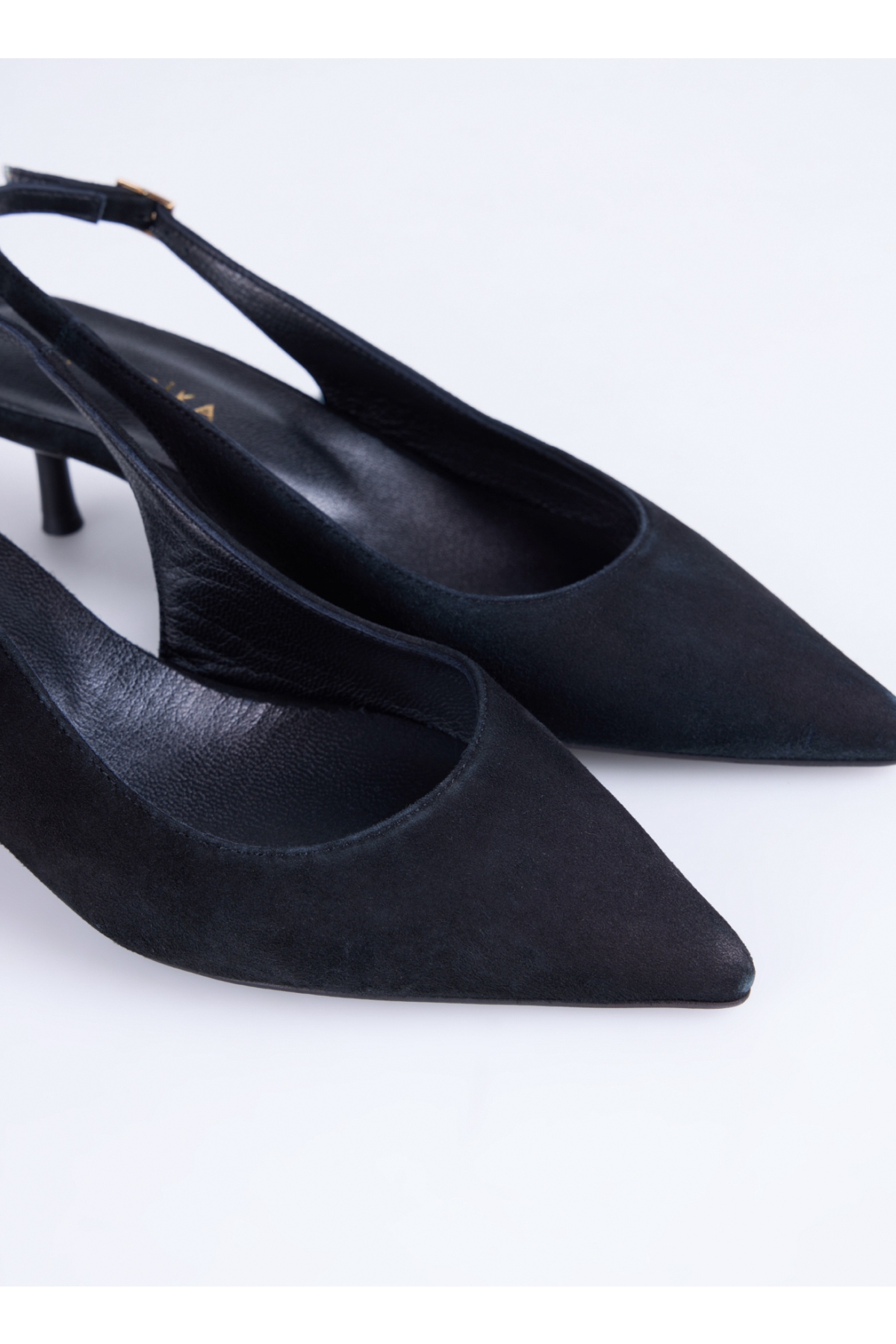 Deri Siyah Kadın Topuklu Ayakkabı D-KITTEN-ILSA - Görsel 6