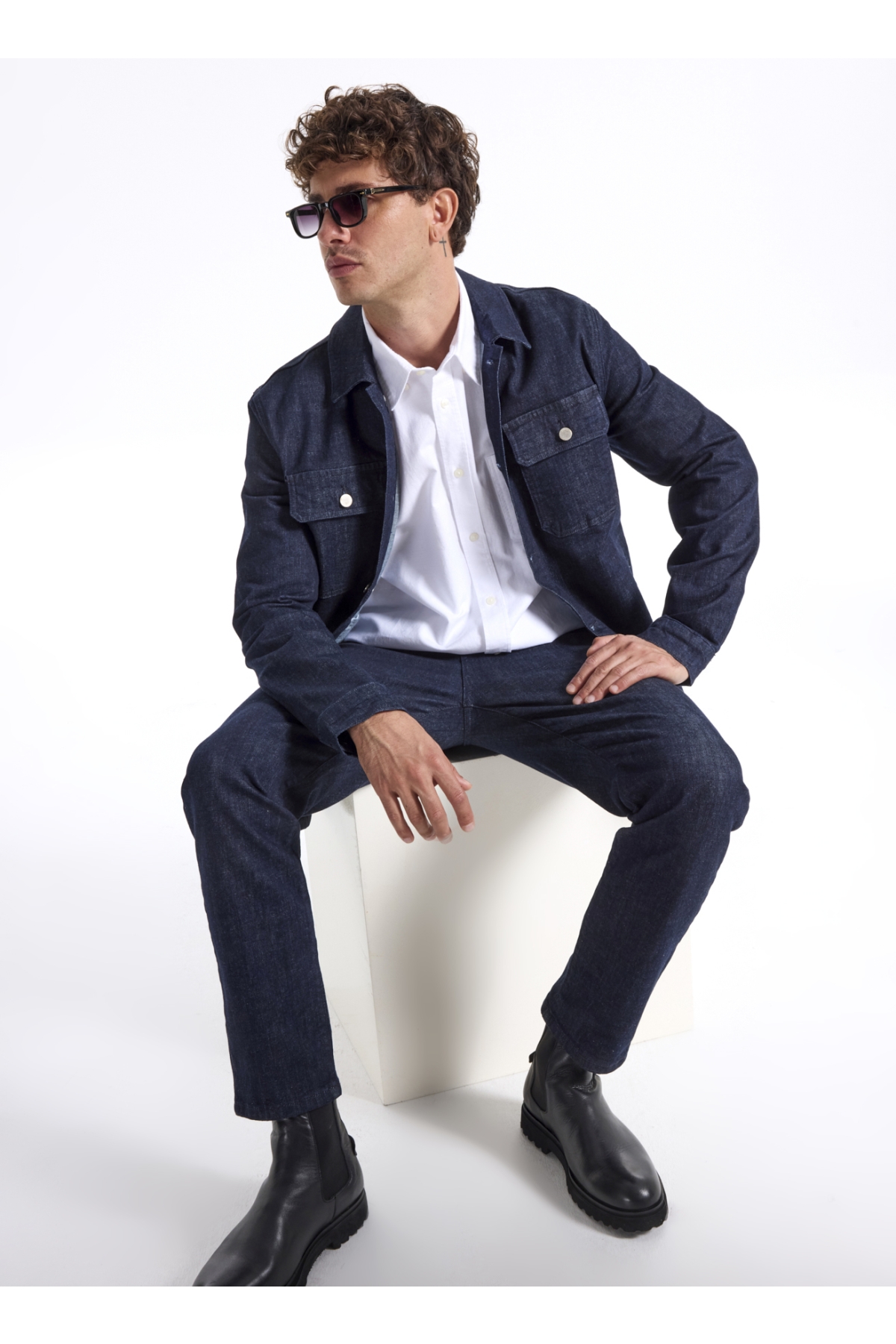 Fabrika Lacivert Erkek Denim Ceket F5WM-CKT 2309