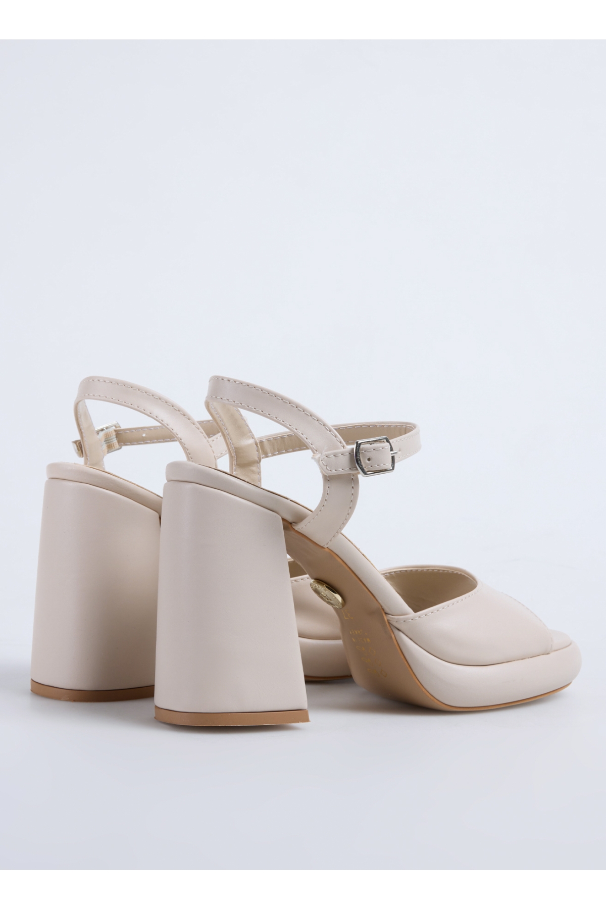 Bej Kadın Topuklu Ayakkabı NOSAH - Görsel 4