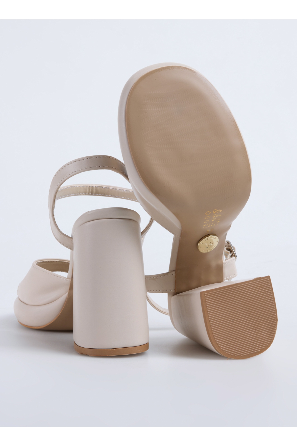 Bej Kadın Topuklu Ayakkabı NOSAH - Görsel 5