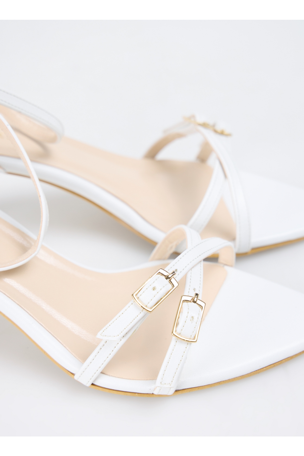 Beyaz Kadın Topuklu Ayakkabı ARLINE - Görsel 6