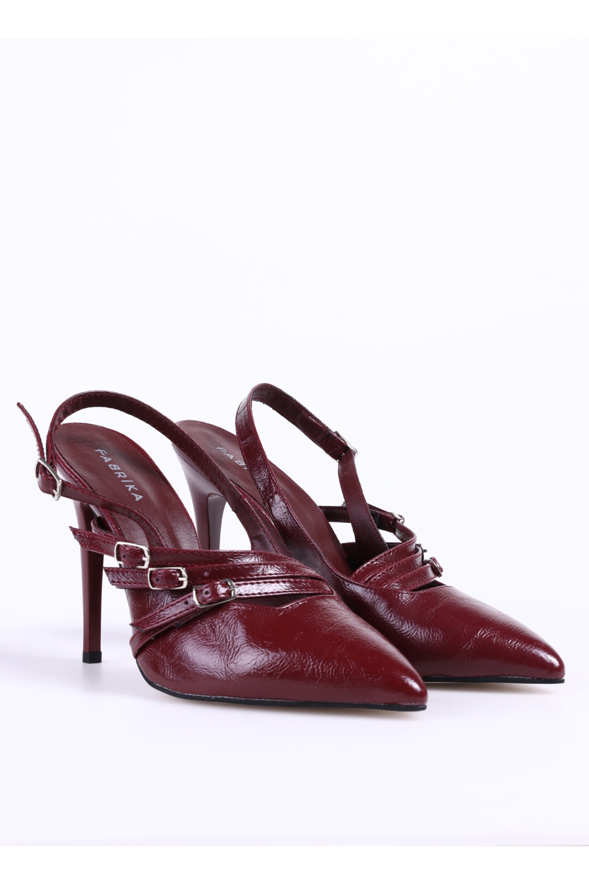 Bordo Kadın Topuklu Ayakkabı DINARA - Görsel 3