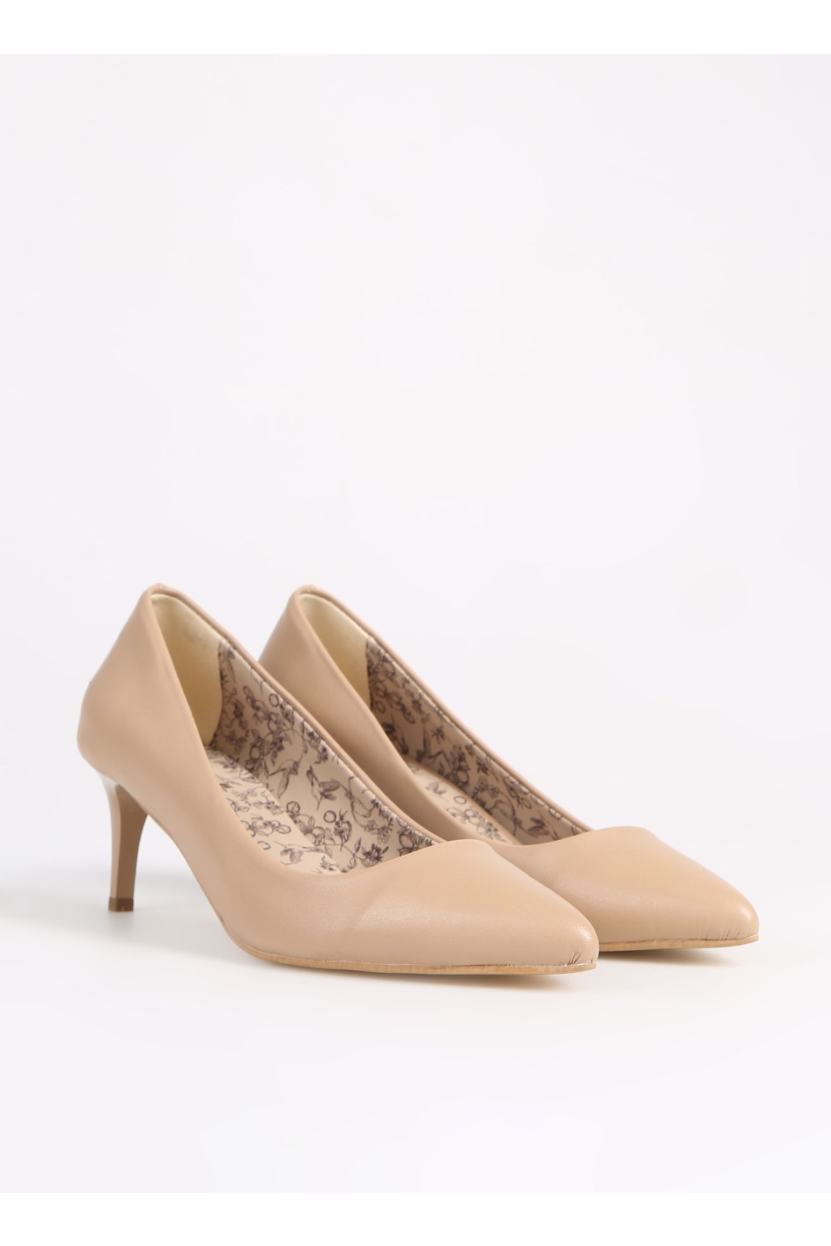 Bej Kadın Topuklu Ayakkabı DEVIKA - Görsel 3