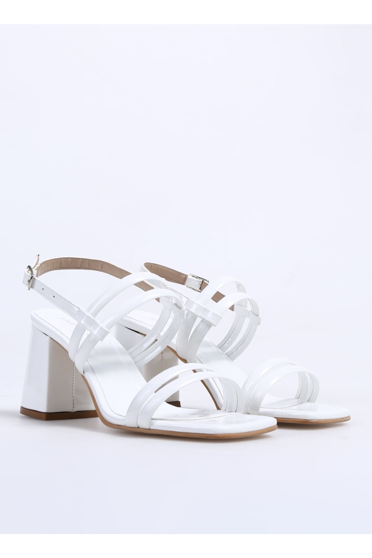 Beyaz Kadın Topuklu Sandalet LUMIR - Görsel 3