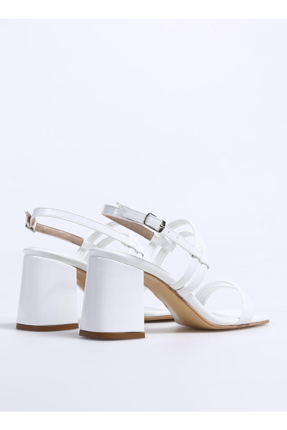 Beyaz Kadın Topuklu Sandalet LUMIR - Görsel 4