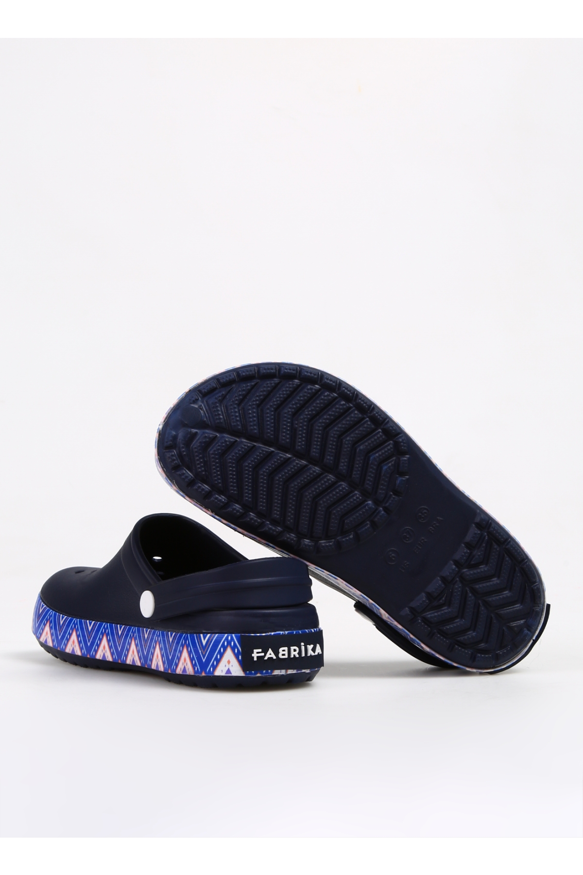 Lacivert-Çok Renkli Kadın Plaj Terliği TESY - Görsel 5