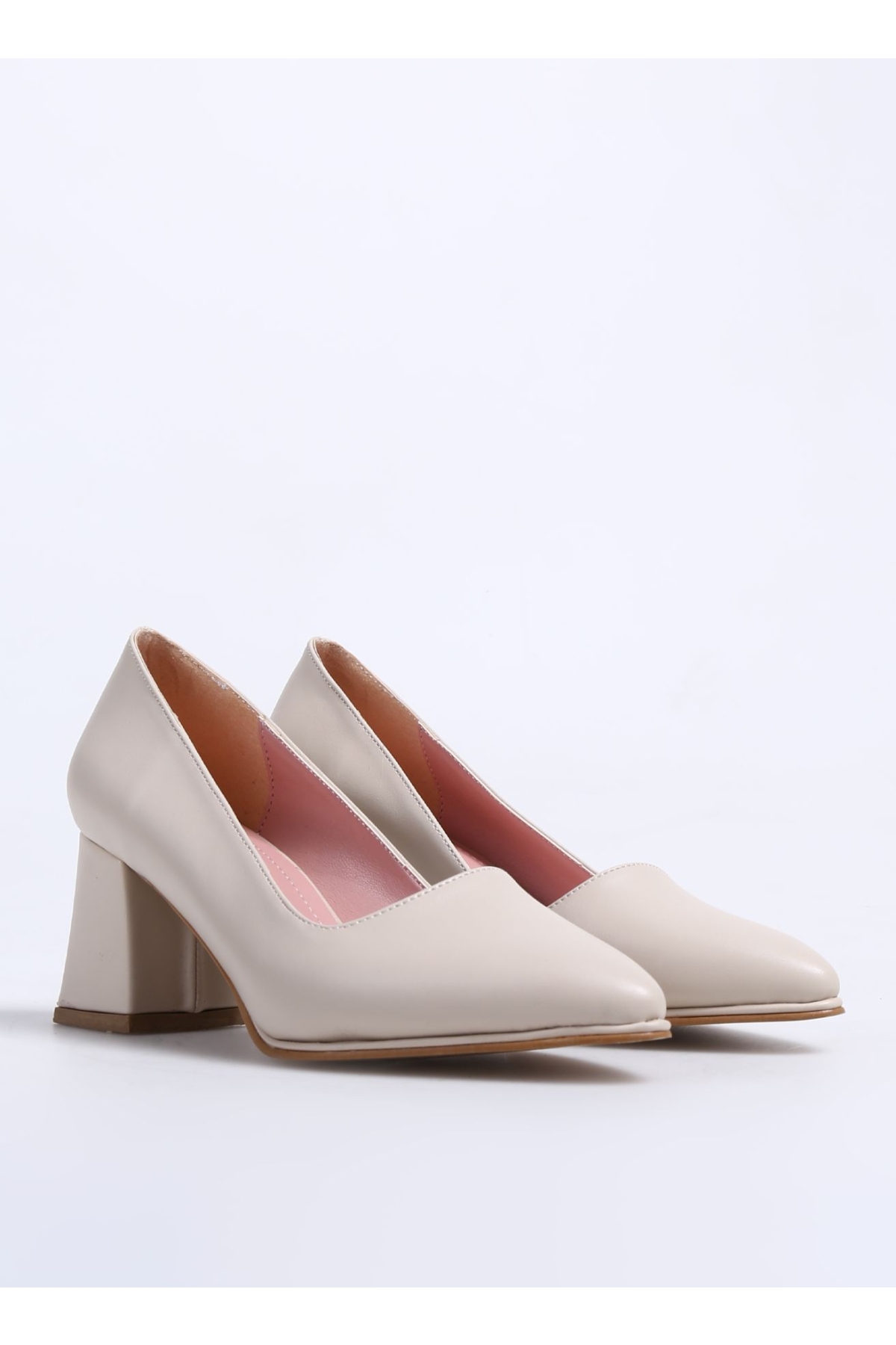 Ekru Kadın Topuklu Ayakkabı LILY - Görsel 3