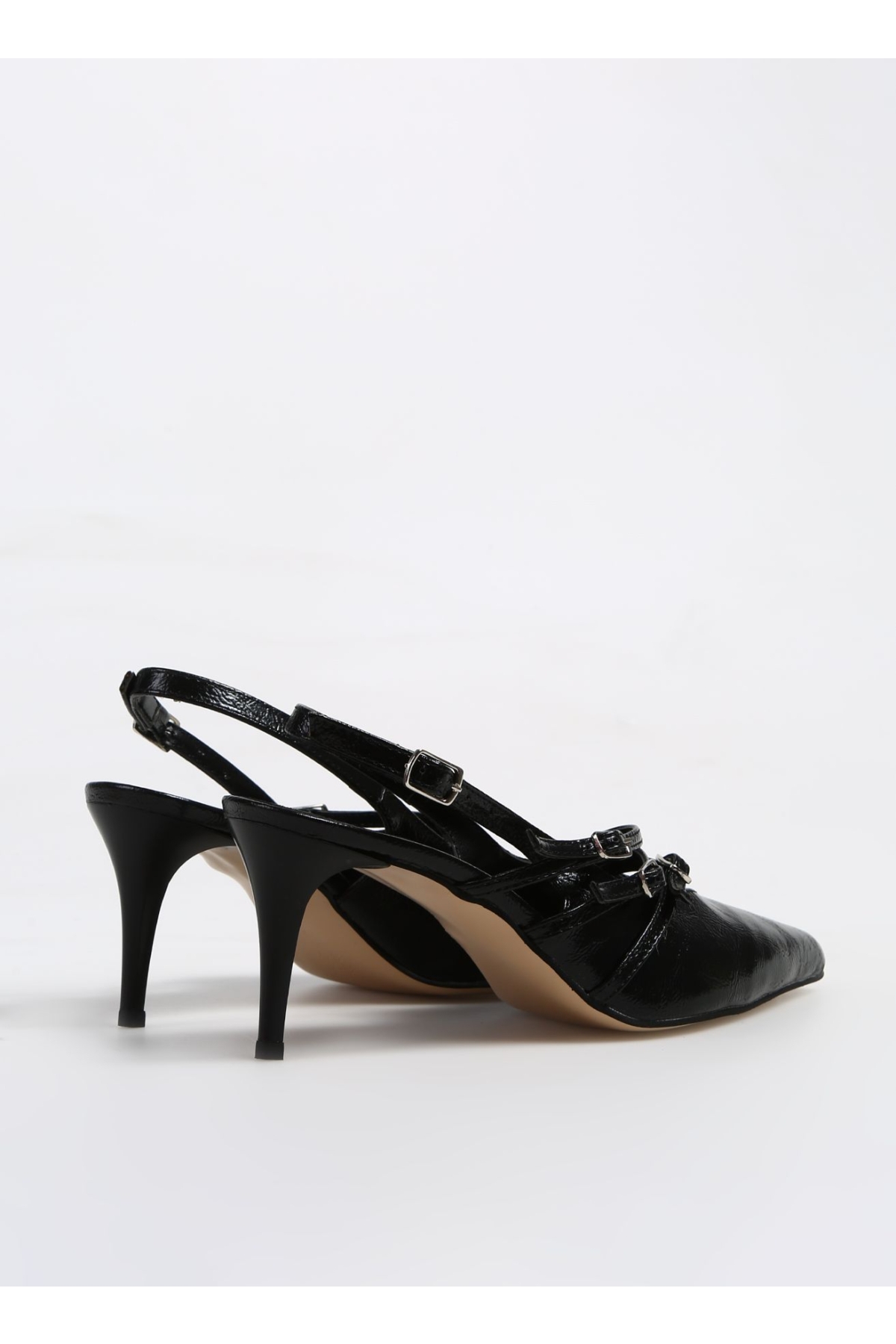 Siyah Kadın Topuklu Ayakkabı ELLEN - Görsel 4