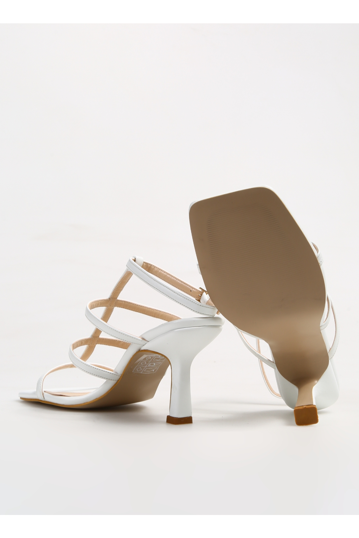 Beyaz Kadın Topuklu Sandalet NELA - Görsel 5