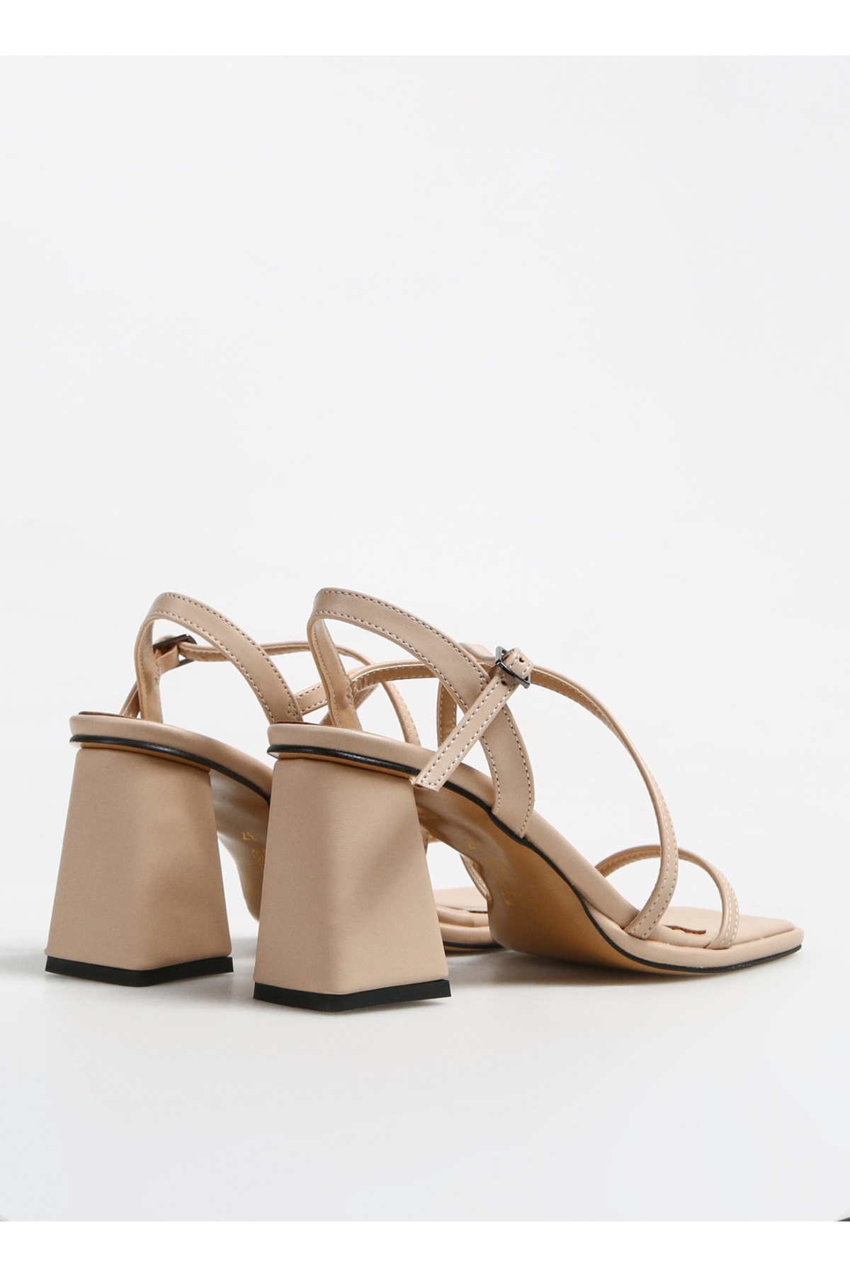 Bej Kadın Topuklu Sandalet VELMA - Görsel 4
