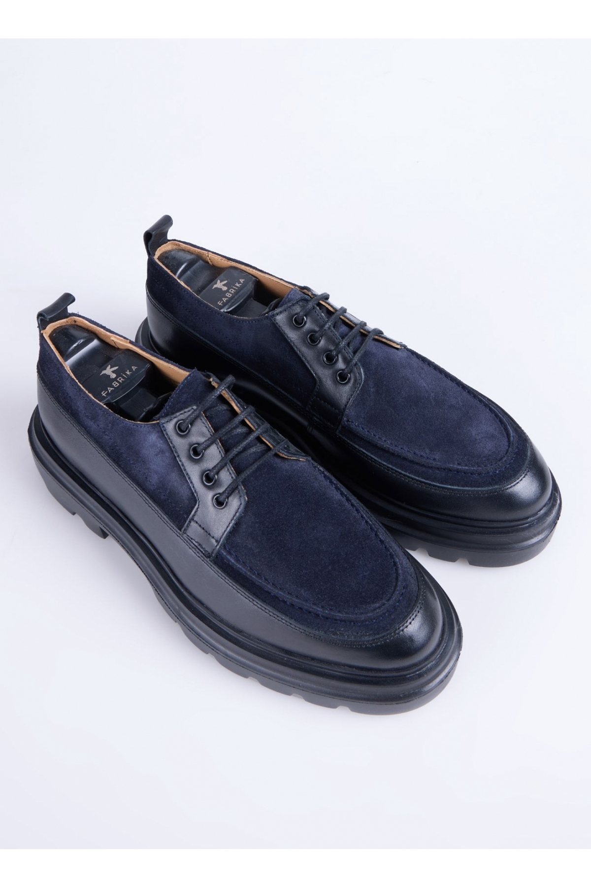 Deri Lacivert Erkek Günlük Ayakkabı WOLF-CONTRA - Görsel 5