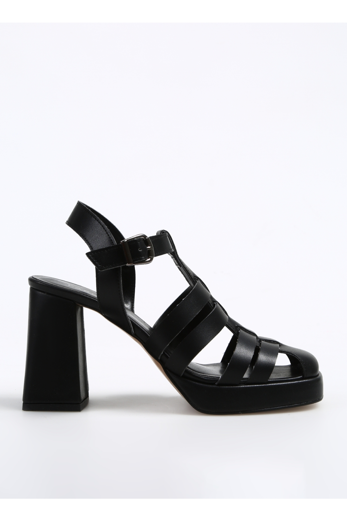 Siyah Kadın Topuklu Sandalet LENA - Görsel 2