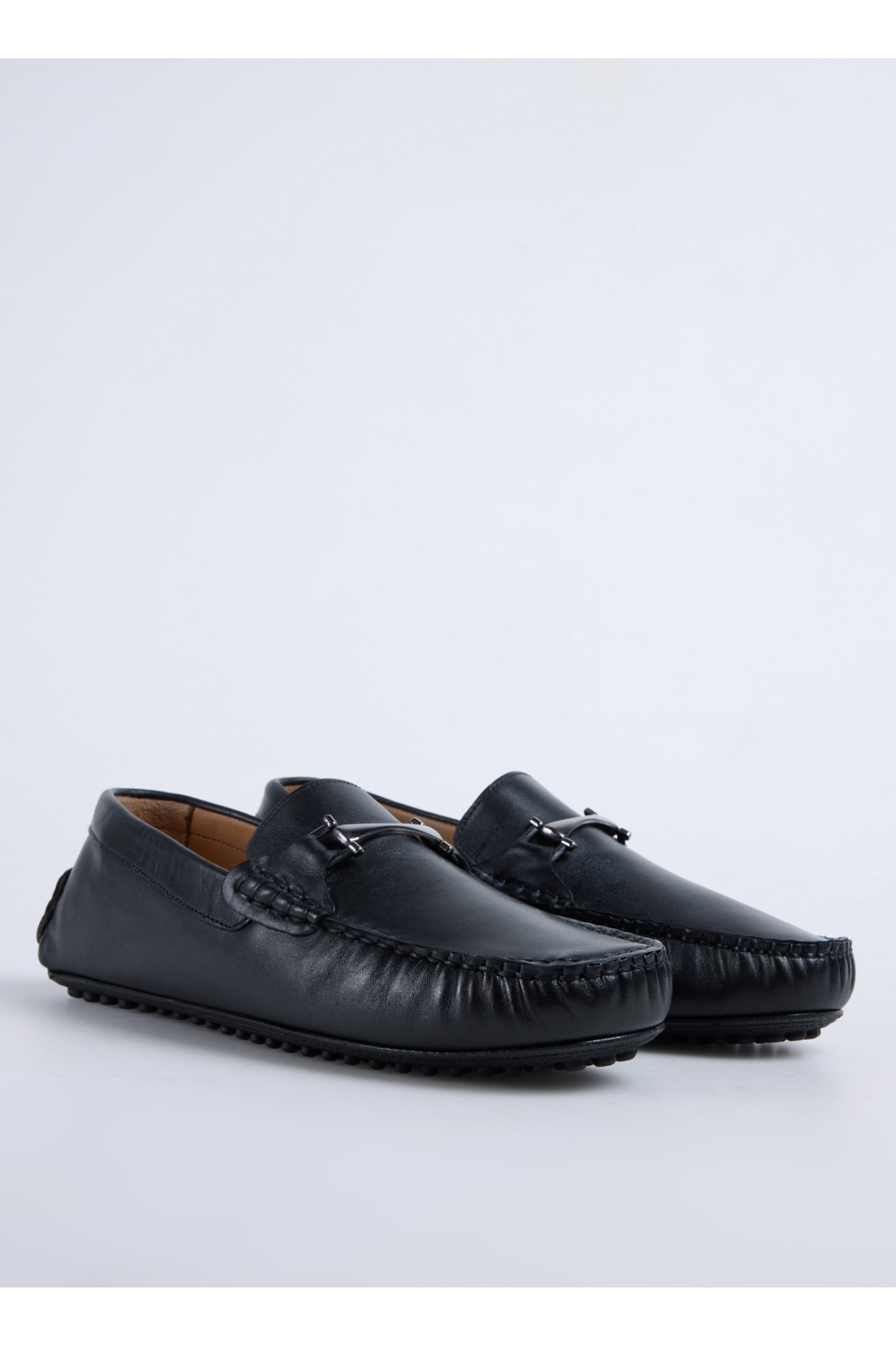 Siyah Erkek Deri Günlük Ayakkabı KOMOMBO - Görsel 4