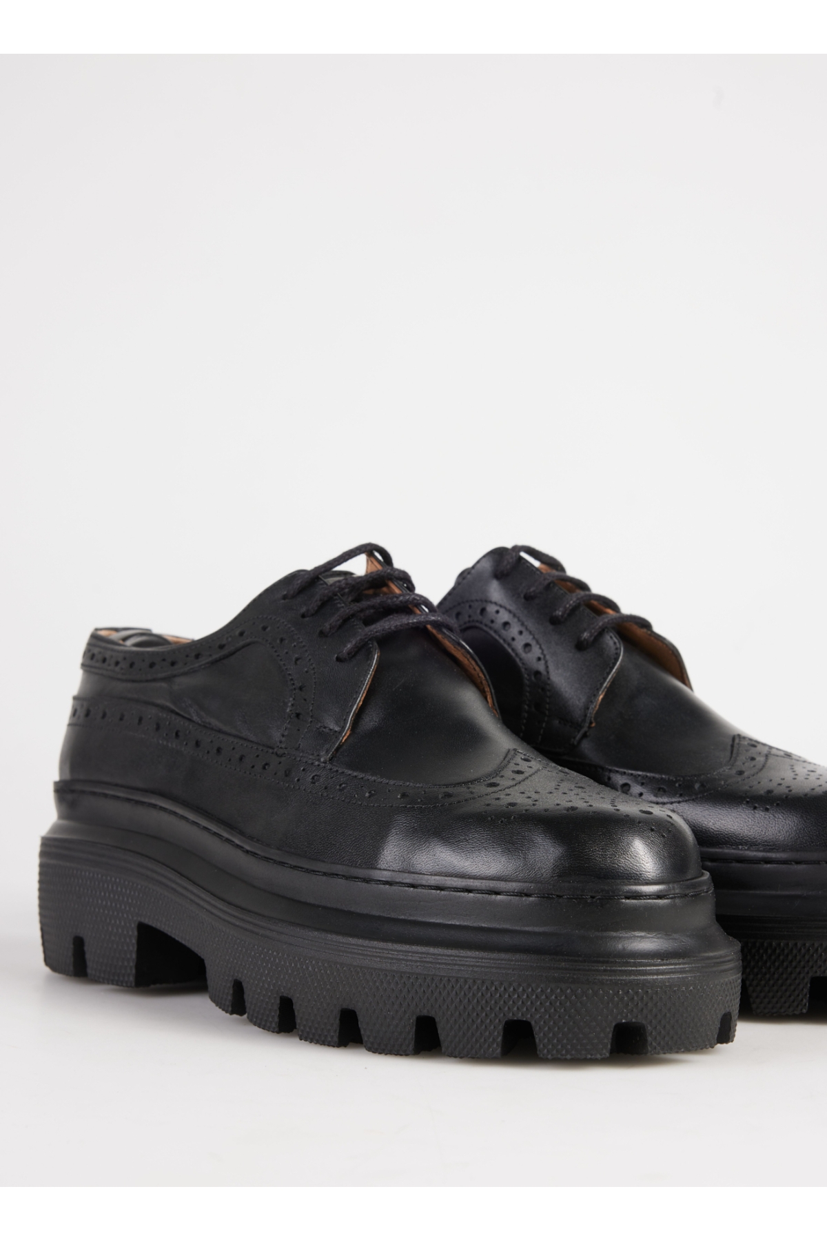 Siyah Erkek Deri Günlük Ayakkabı MENGA-CLINT - Görsel 4