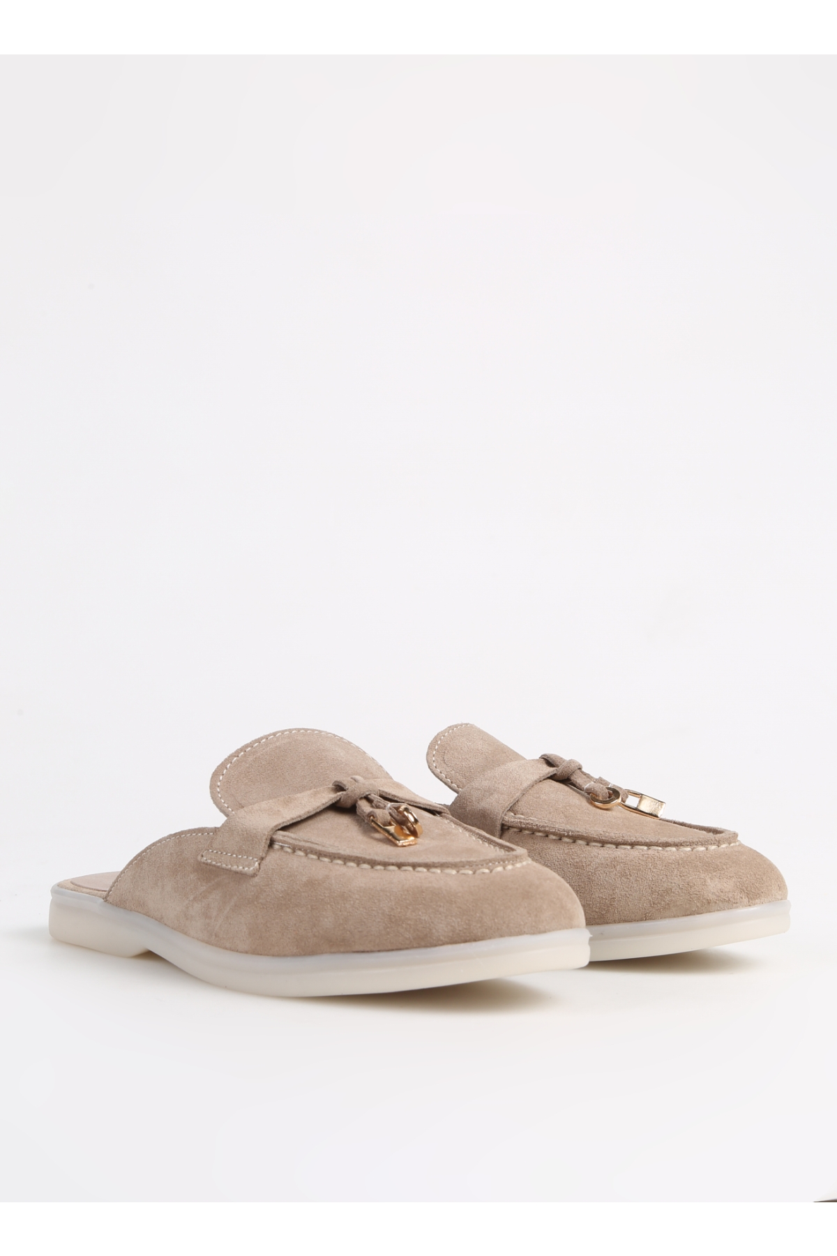 Bej Kadın Süet Terlik BERTINA - Görsel 3