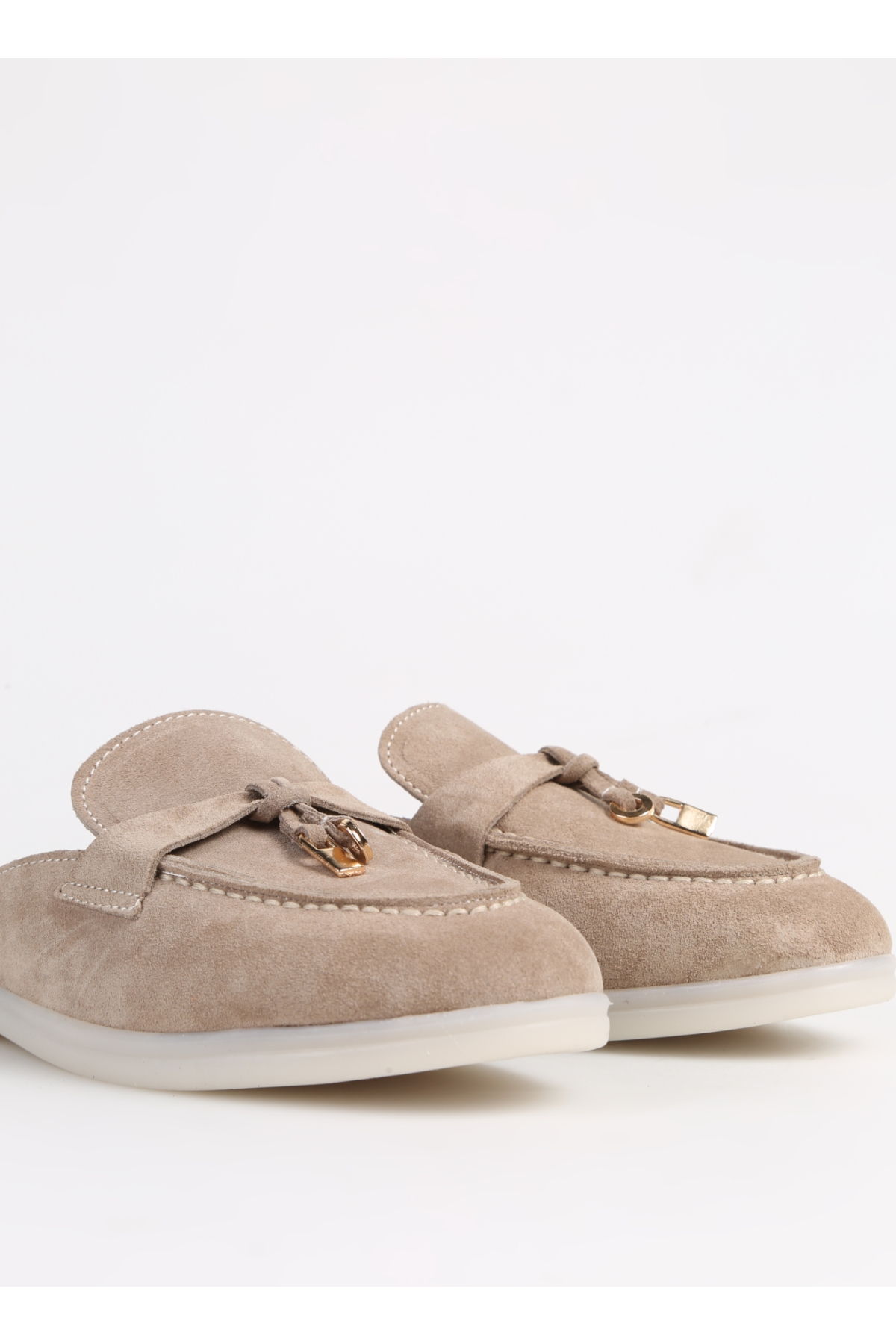 Bej Kadın Süet Terlik BERTINA - Görsel 6