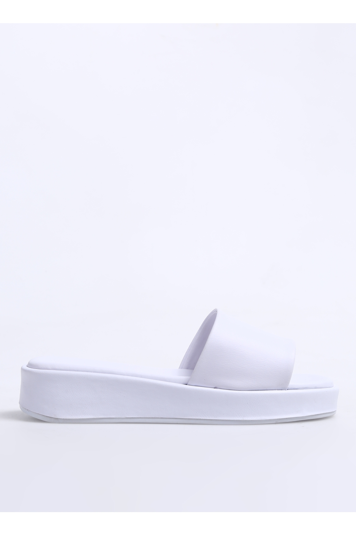 Beyaz Kadın Terlik AYODEL - Görsel 2