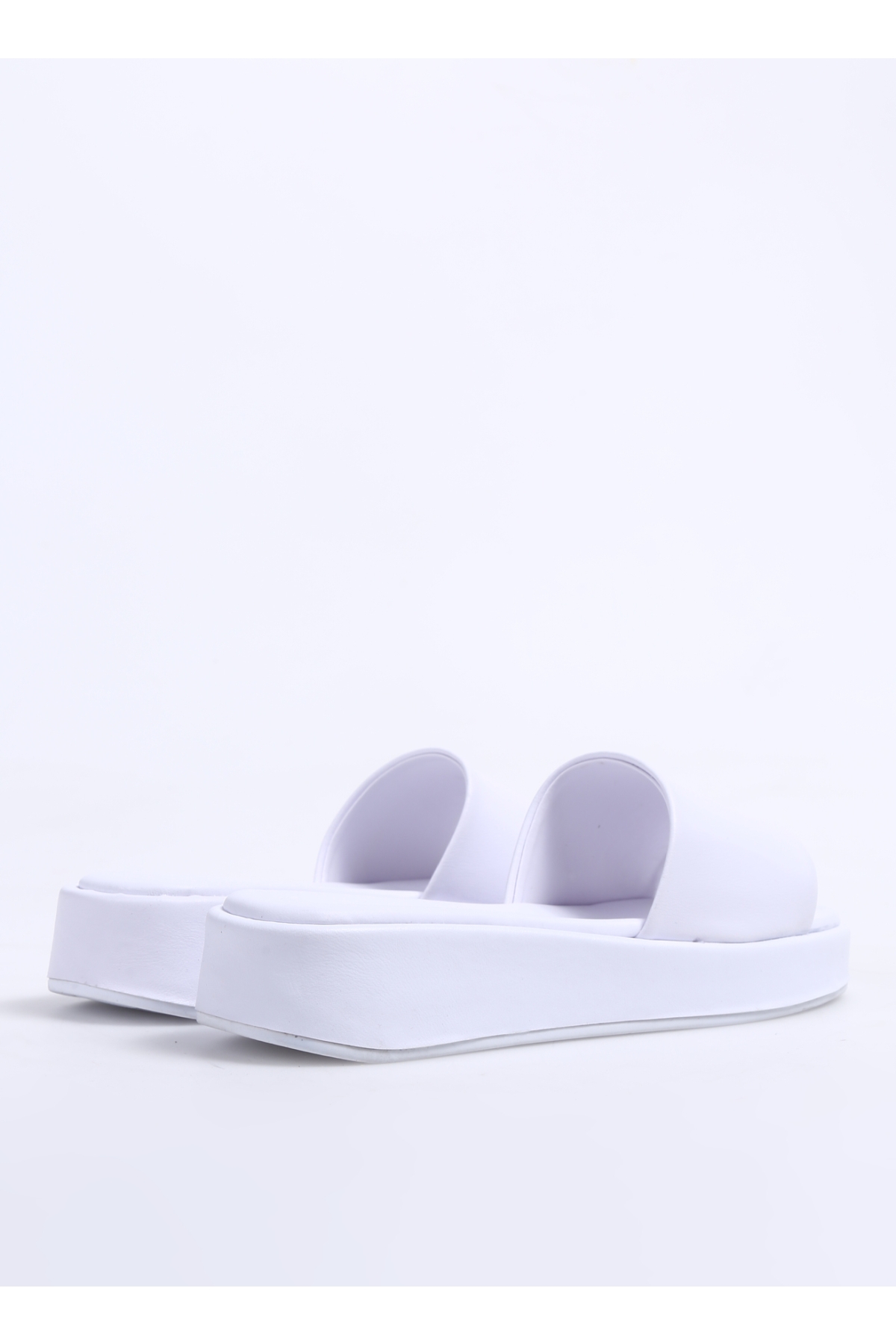 Beyaz Kadın Terlik AYODEL - Görsel 4