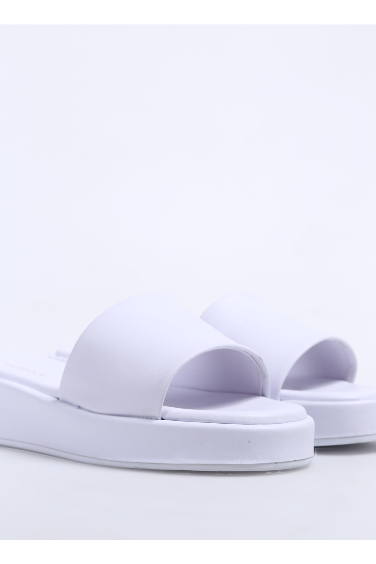 Beyaz Kadın Terlik AYODEL - Görsel 6