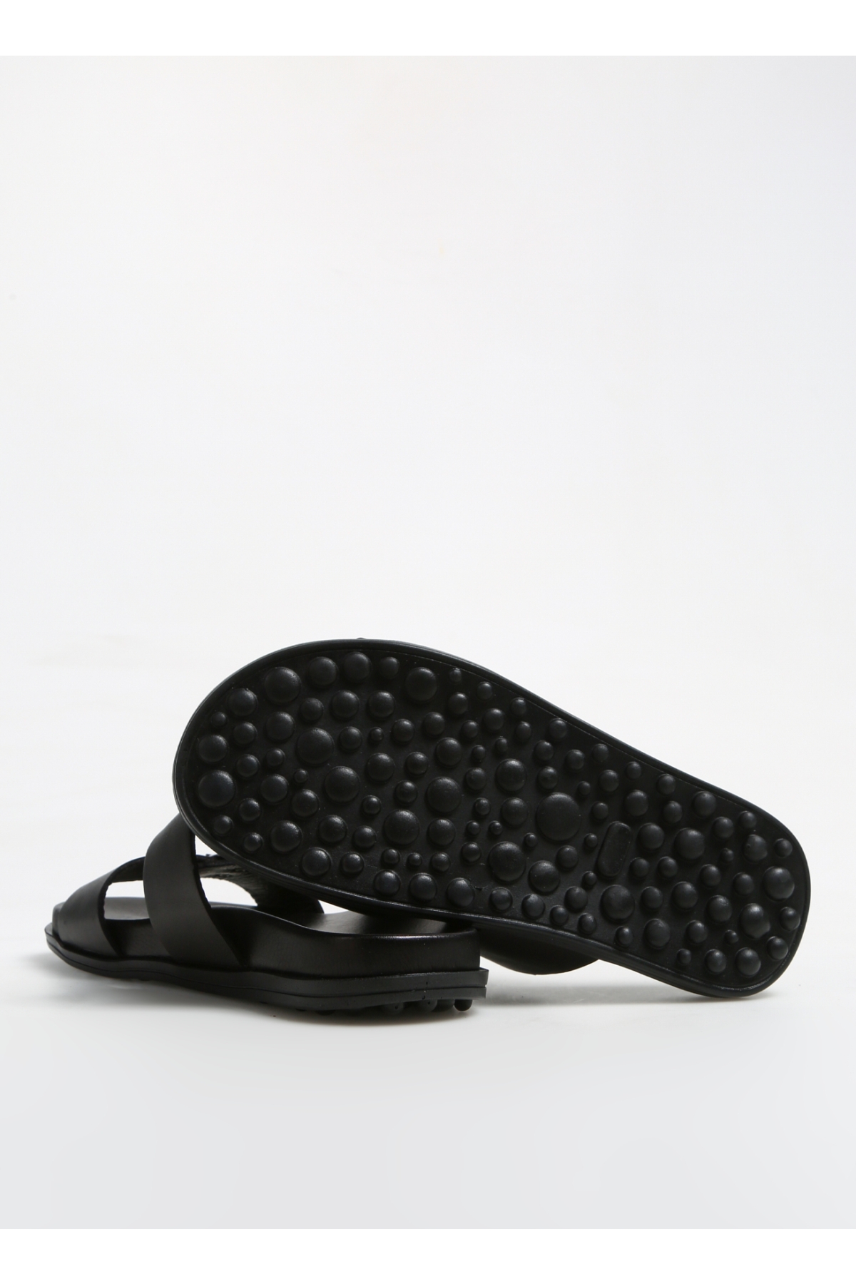 Siyah Erkek Deri Terlik DALIBOR - Görsel 5