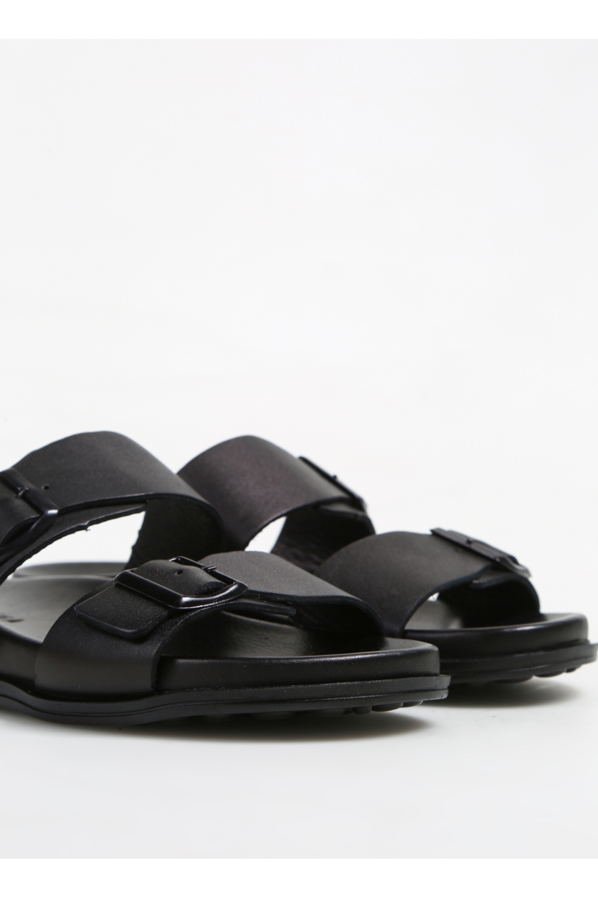 Siyah Erkek Deri Terlik DALIBOR - Görsel 6