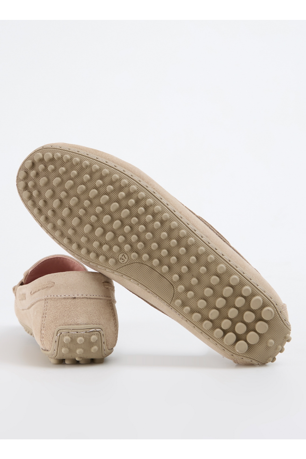 Deri Bej Kadın Loafer D-RARON - Görsel 5