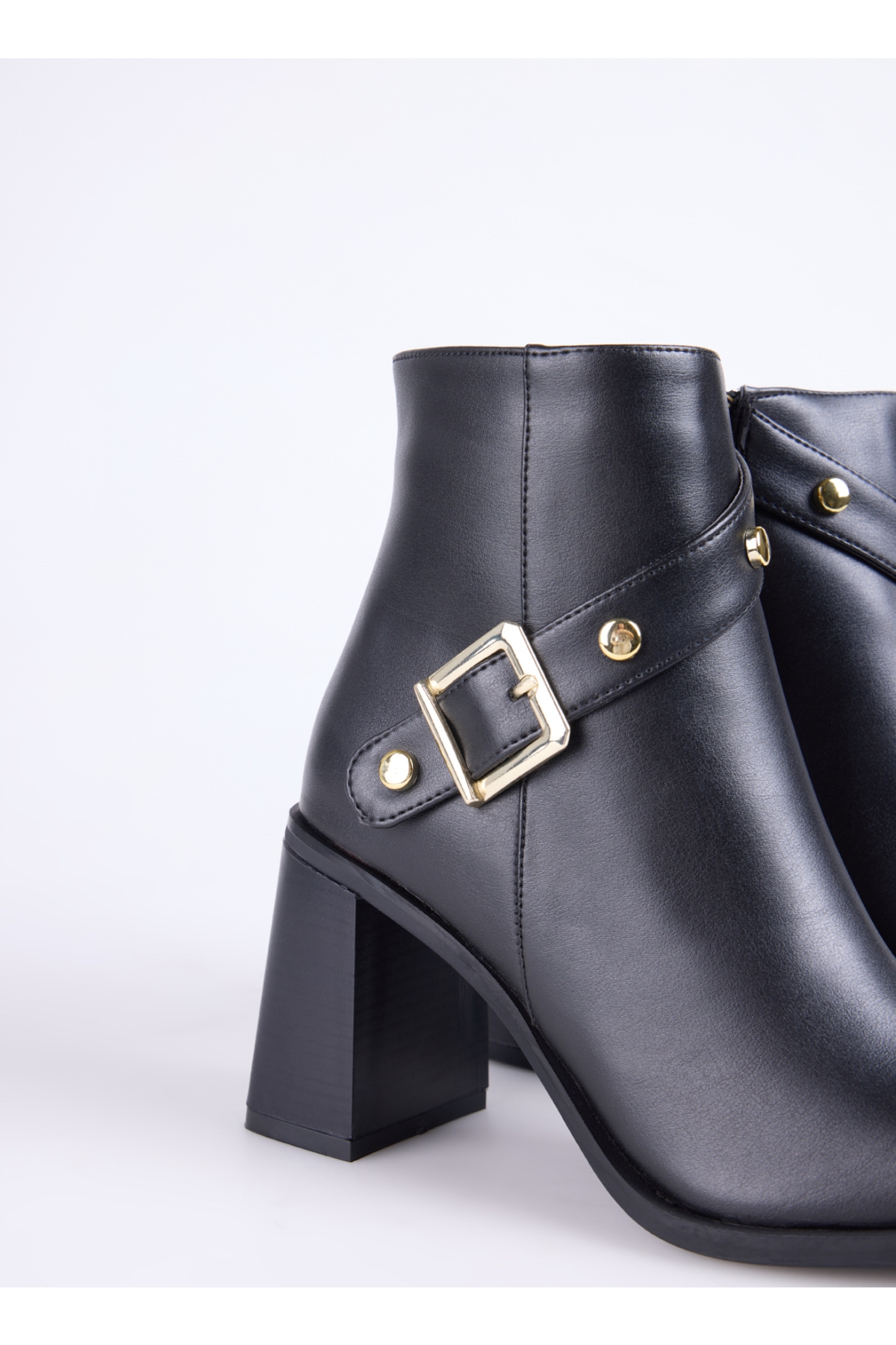 Siyah Kadın Topuklu Bot BLOCK-BLENID - Görsel 6