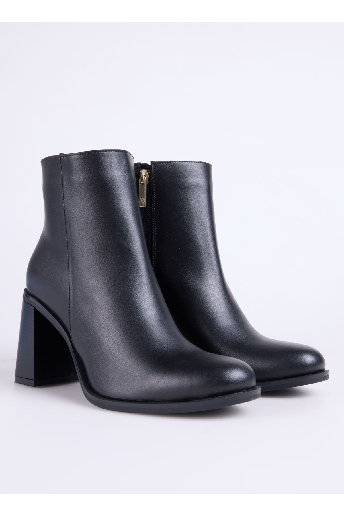 Siyah Kadın Topuklu Bot BLOCK-BELLA - Görsel 3