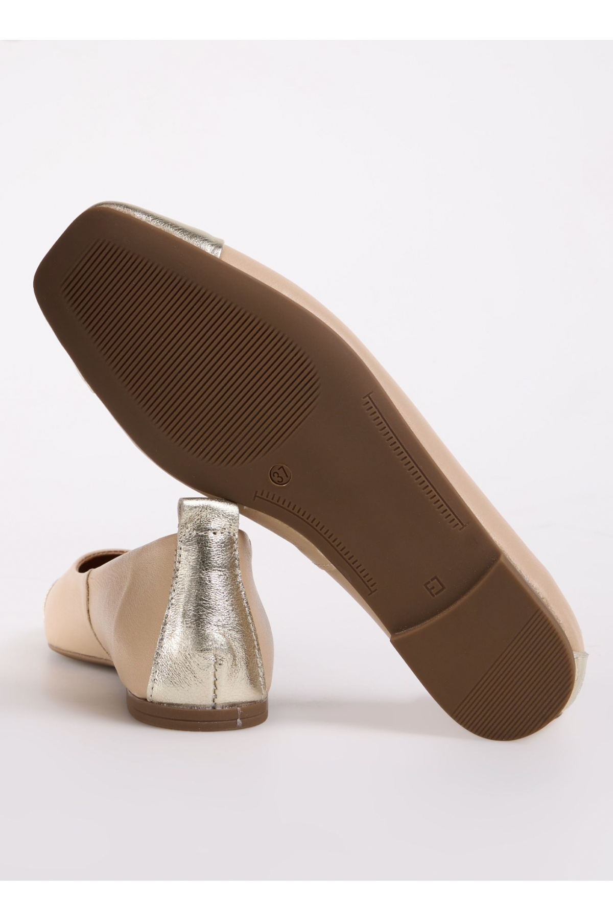 Deri Deri Bej Kadın Babet D-EMERY - Görsel 5