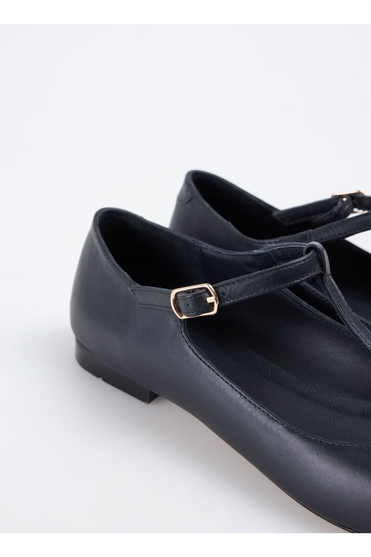 Deri Siyah Kadın Babet D-GIANA - Görsel 6
