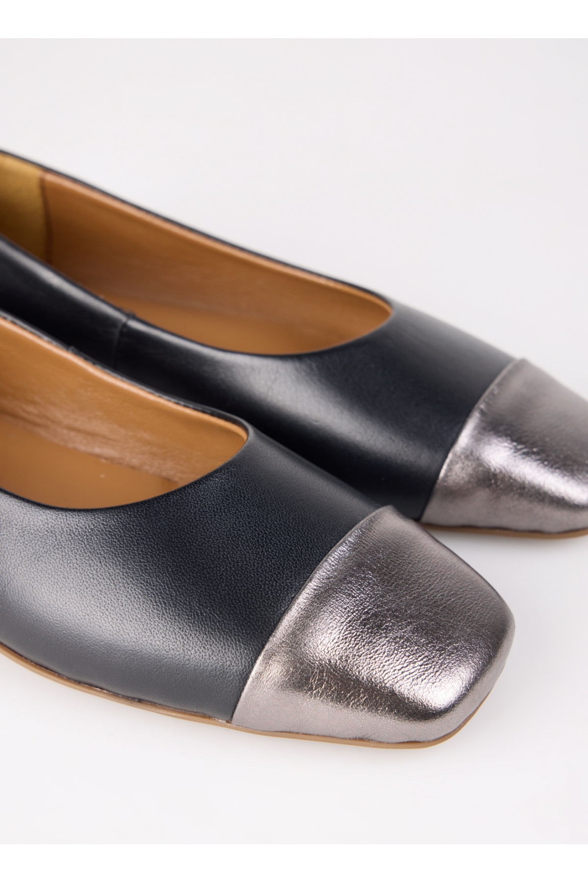 Deri Deri Siyah Kadın Babet D-EMERY - Görsel 6