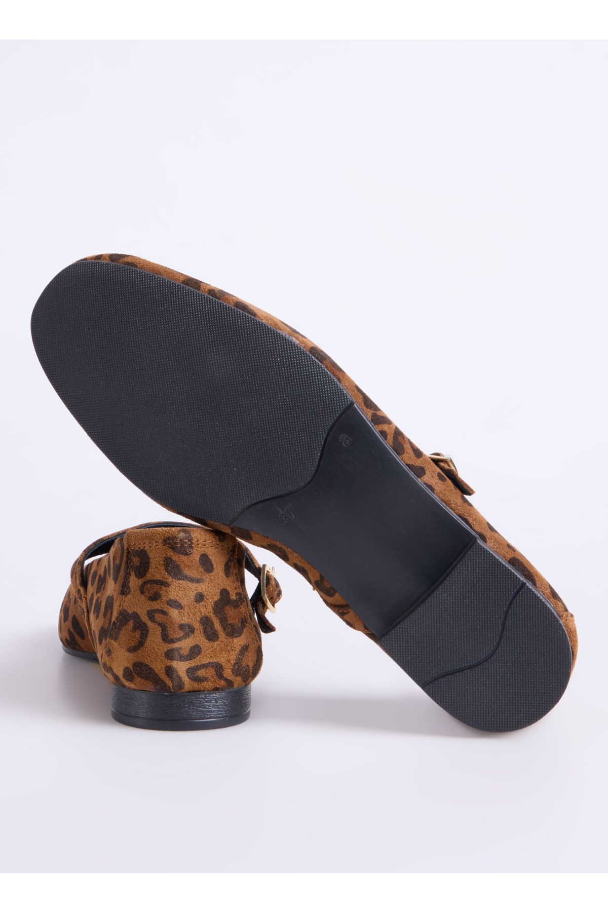 Deri Kahve Kadın Babet D-DERVILA-LEOPAR - Görsel 5