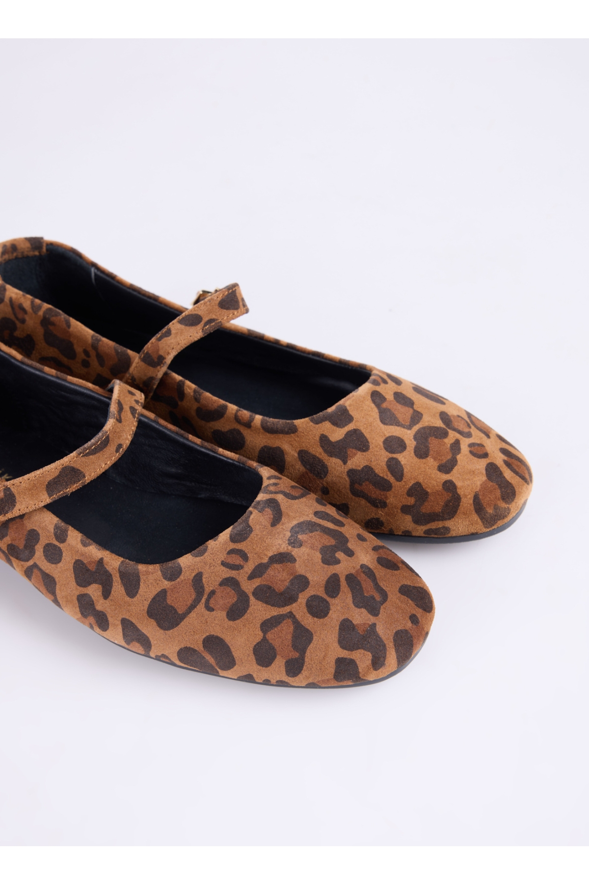 Deri Kahve Kadın Babet D-DERVILA-LEOPAR - Görsel 6