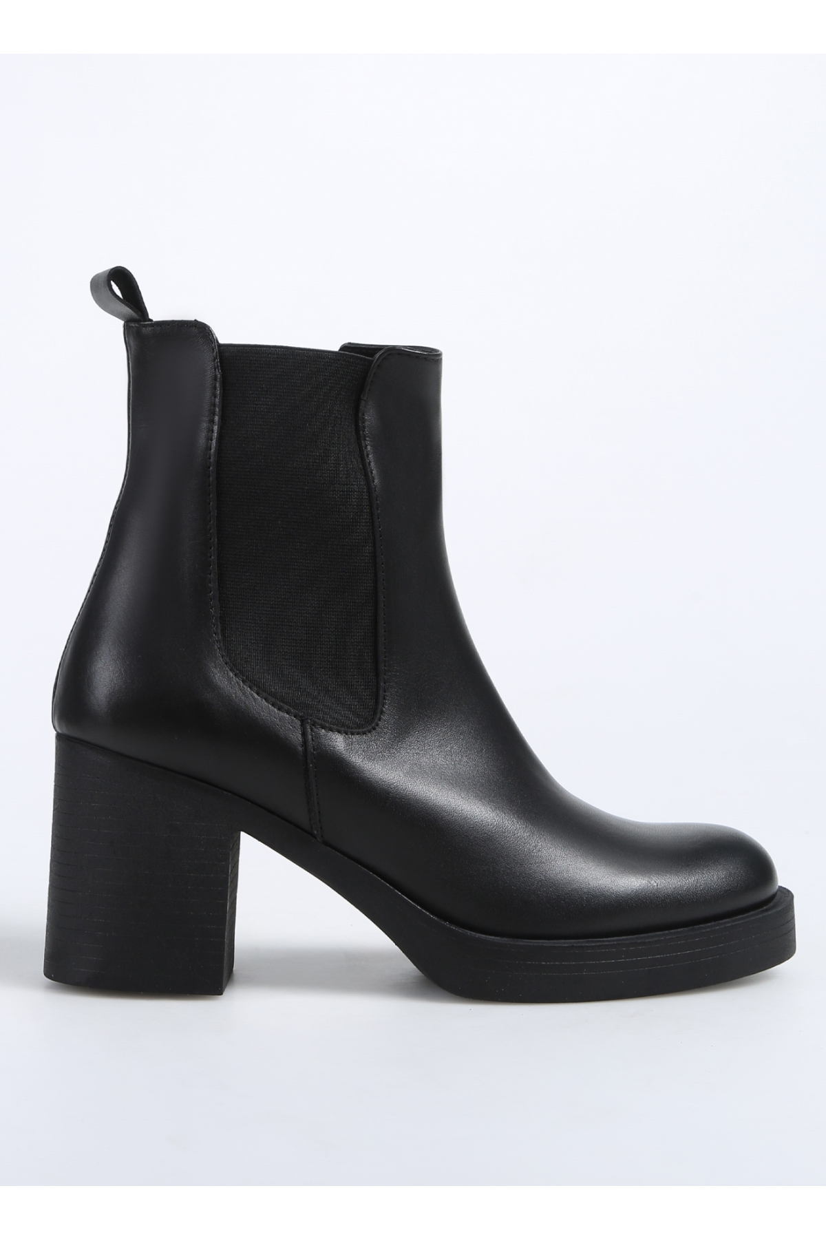 Siyah Kadın Deri Topuklu Bot D-ELAIN - Görsel 2