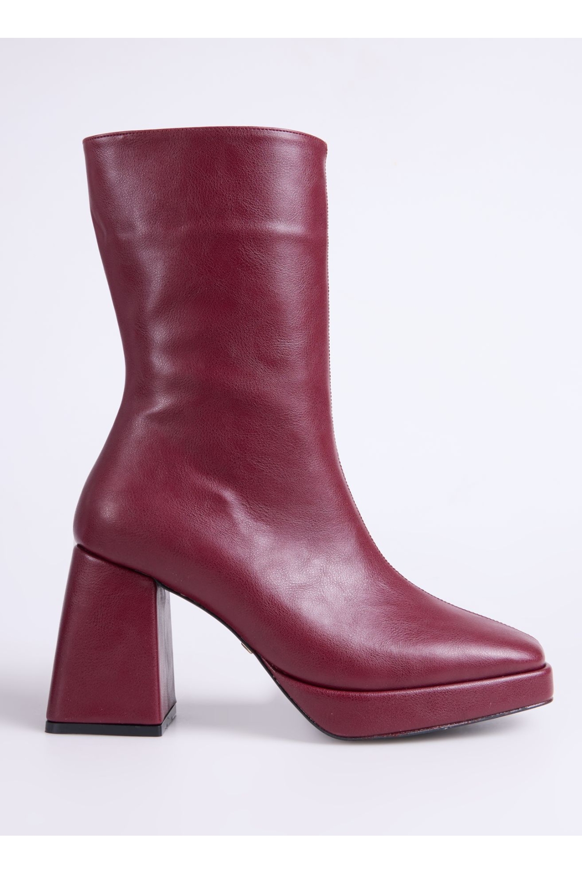Bordo Kadın Topuklu Bot FADILA - Görsel 2