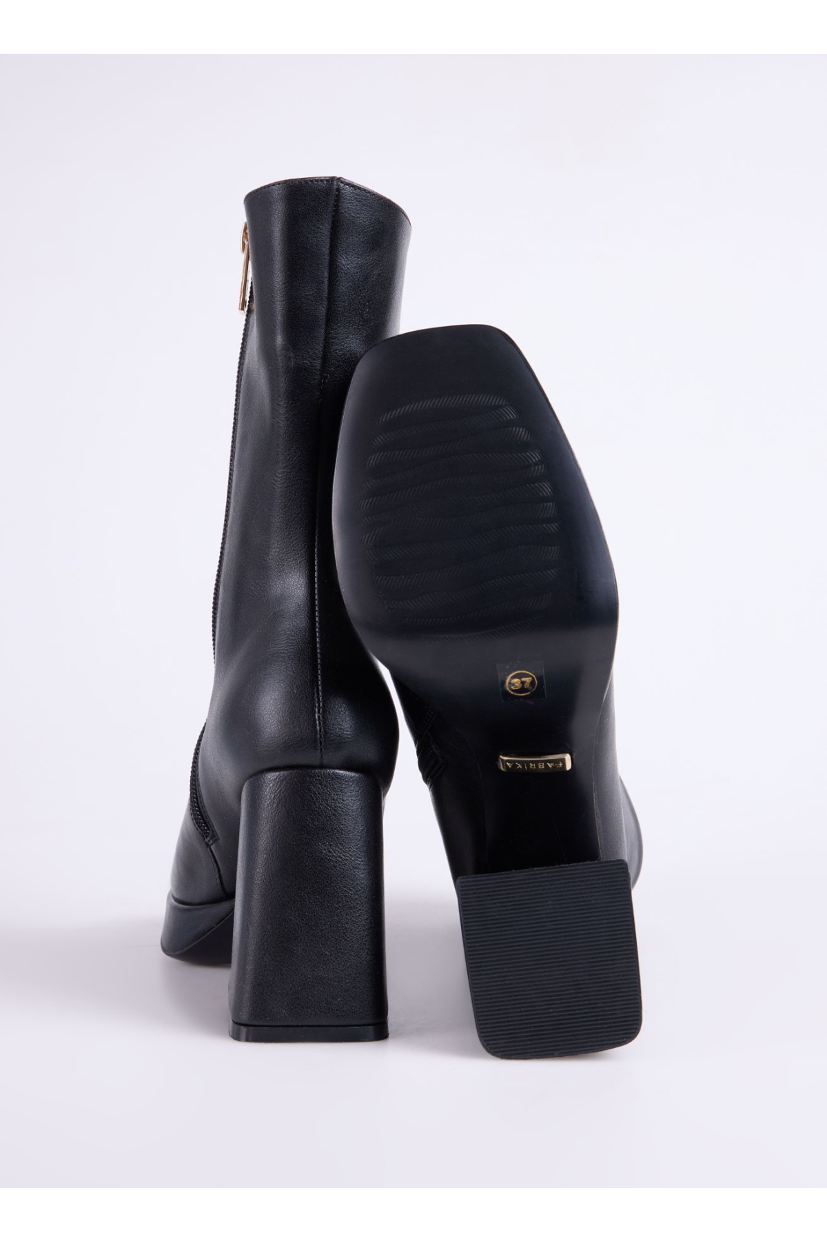 Siyah Kadın Topuklu Bot FADILA - Görsel 5