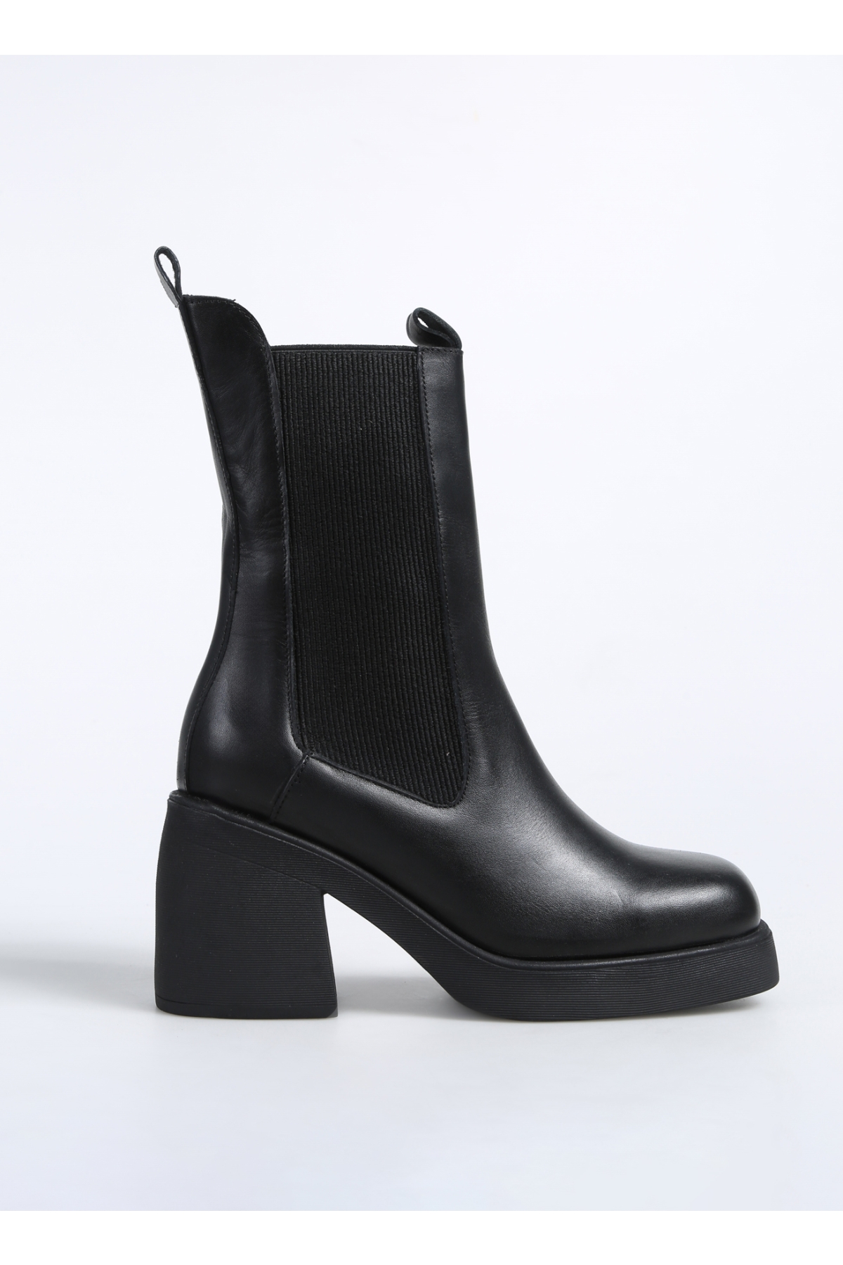 Siyah Kadın Deri Topuklu Bot D-ENISA - Görsel 2