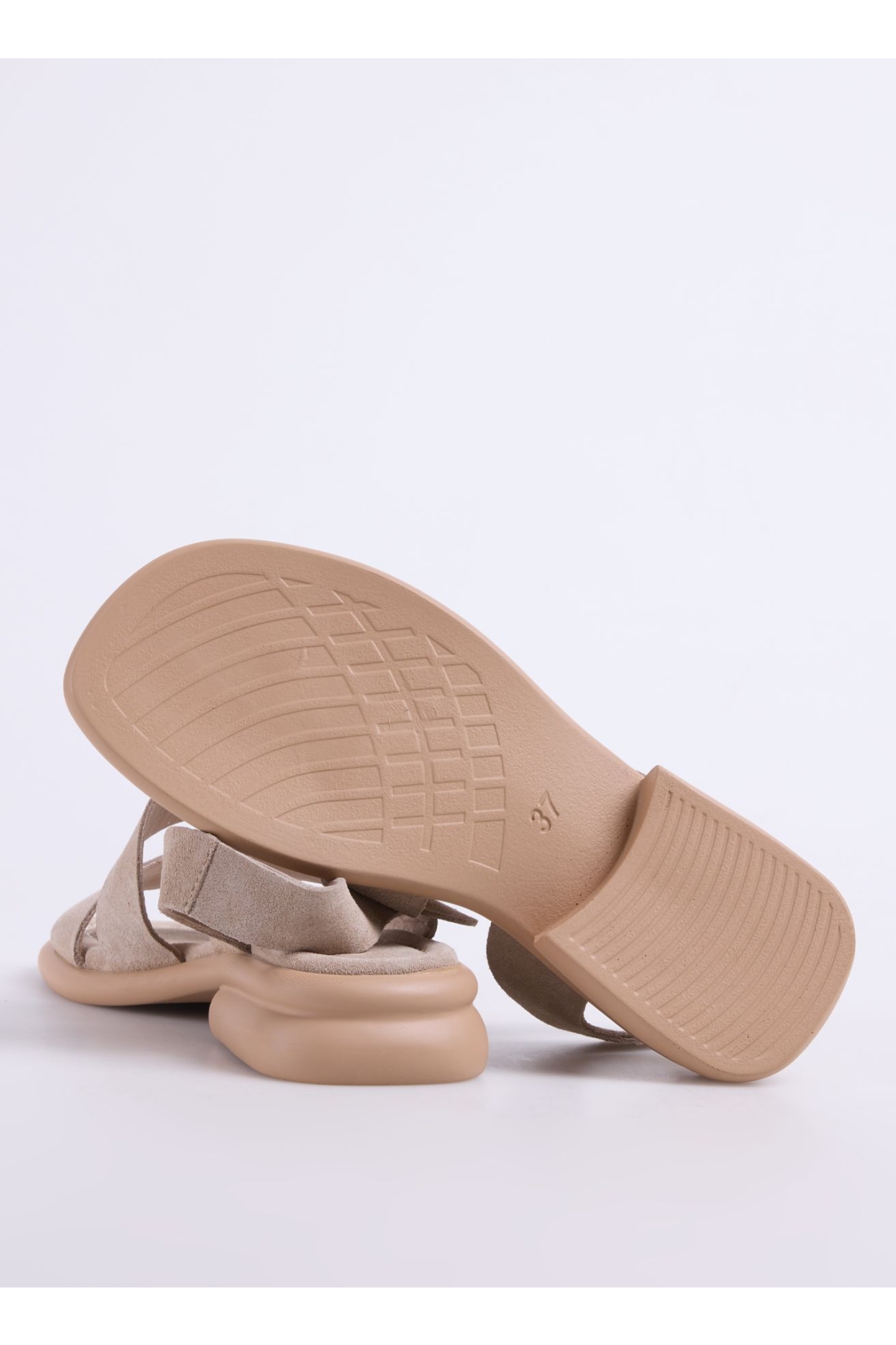 Deri Bej Kadın Sandalet D-KEIRA - Görsel 5