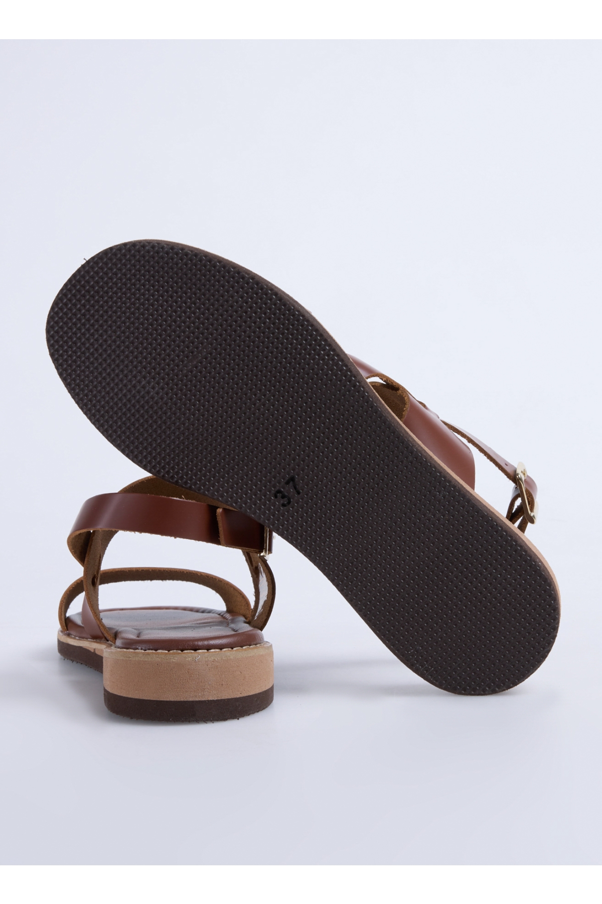 Deri Taba Kadın Sandalet D-DENISE - Görsel 5