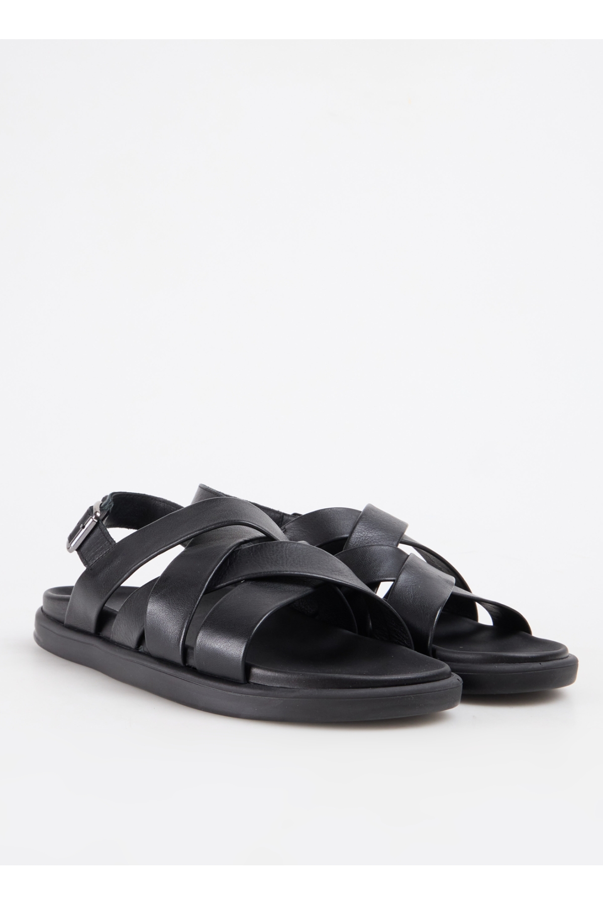 Deri Siyah Erkek Sandalet NOLAN - Görsel 3