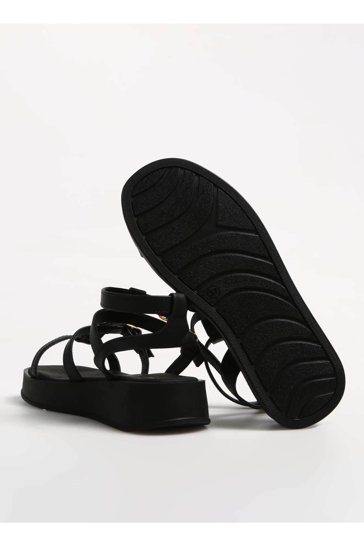 Siyah Kadın Sandalet HULONG - Görsel 5