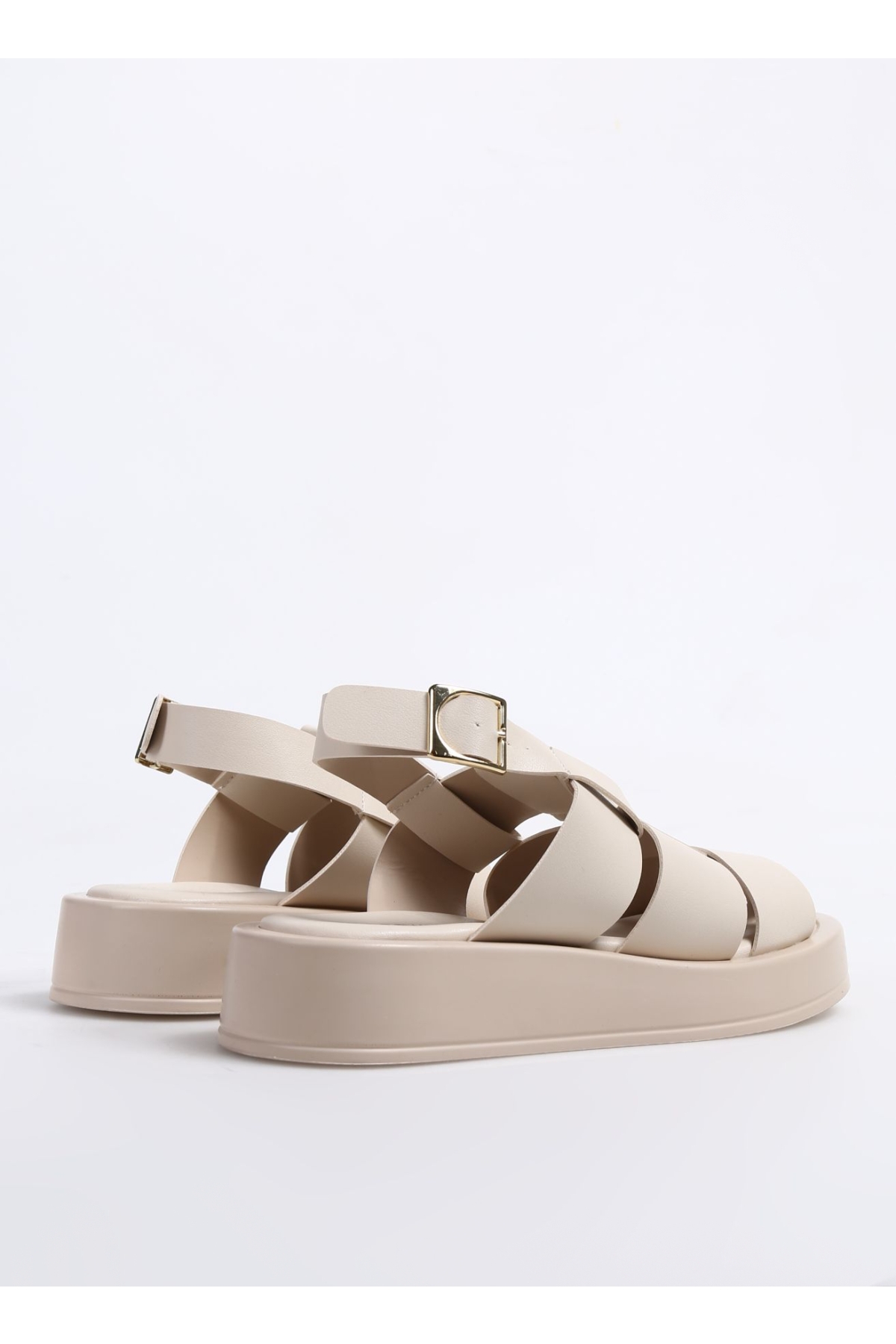 Ekru Kadın Sandalet TRISHNA - Görsel 4