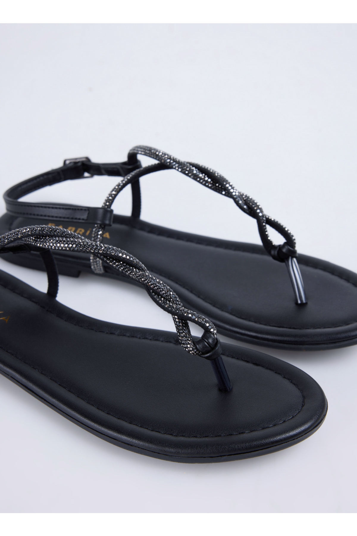 Siyah Kadın Sandalet STORMES - Görsel 7