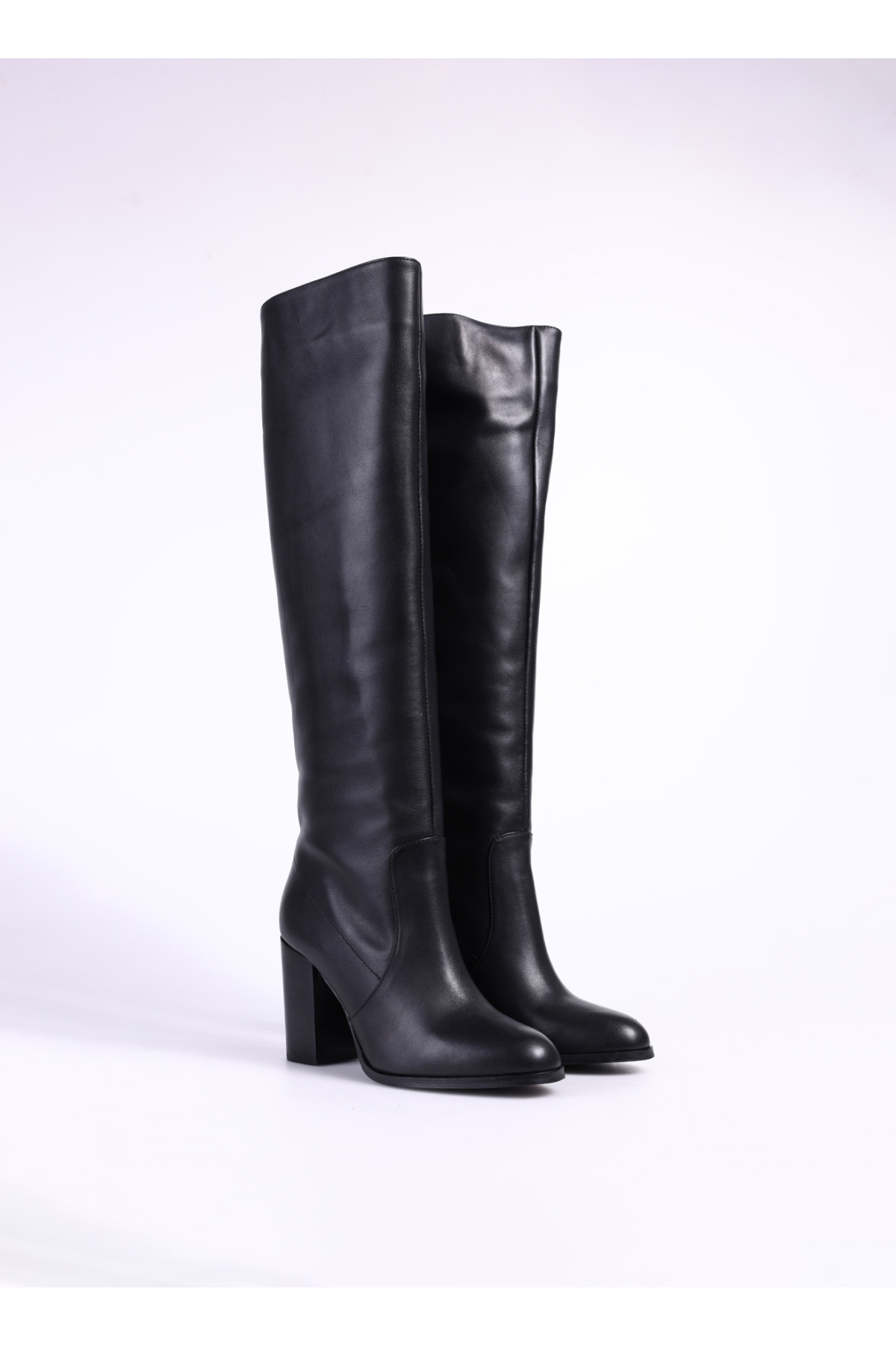 Siyah Kadın Deri Çizme D-ELDA - Görsel 3