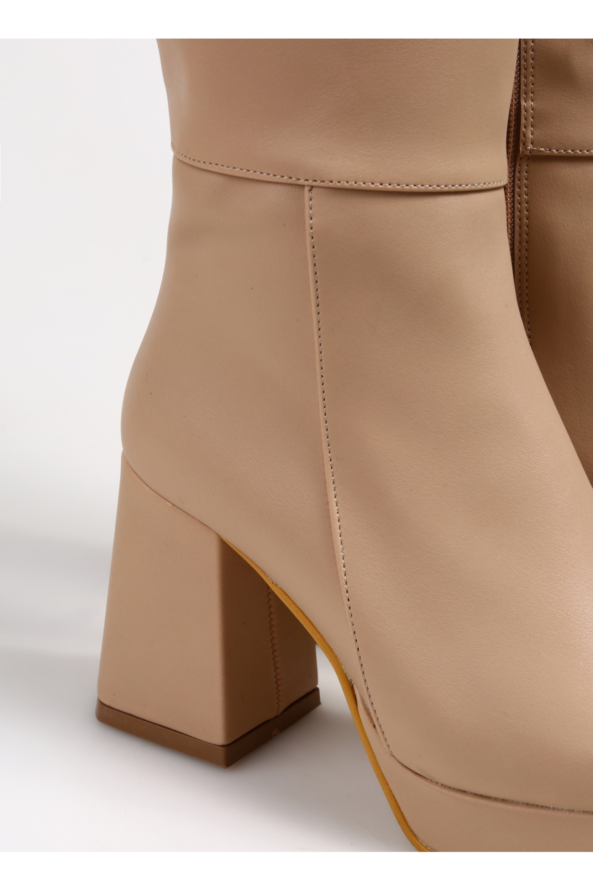 Bej Kadın Topuklu Çizme PARMA - Görsel 6