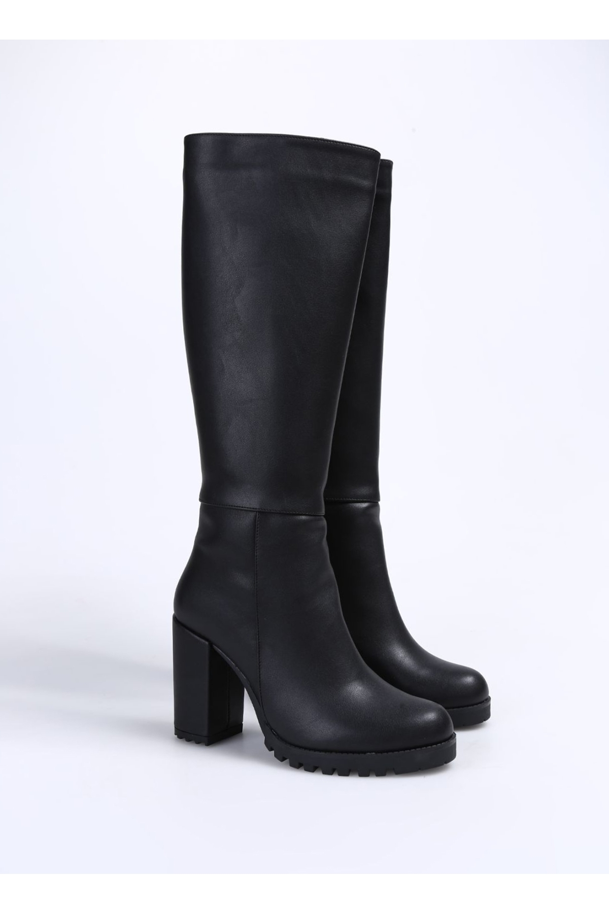 Siyah Kadın Topuklu Çizme CREMONA - Görsel 3