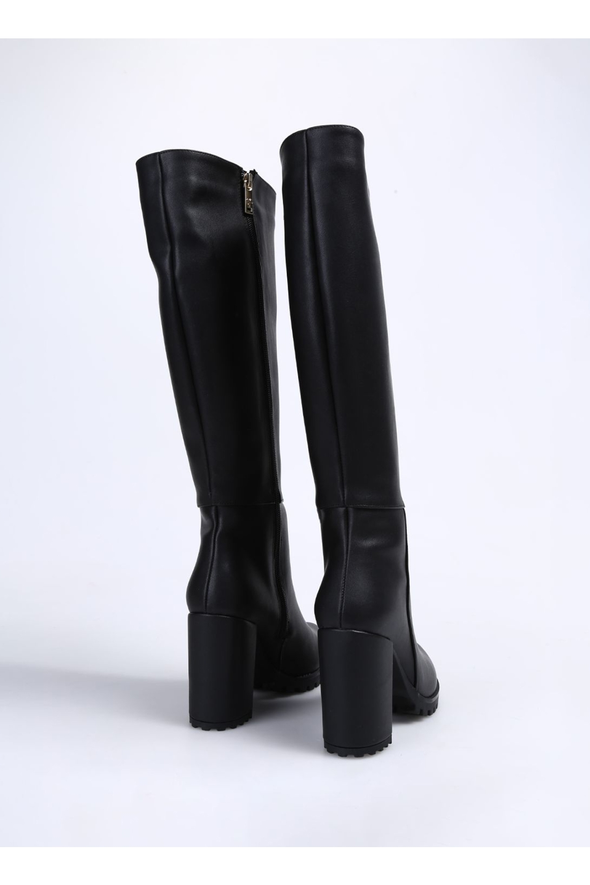 Siyah Kadın Topuklu Çizme CREMONA - Görsel 4