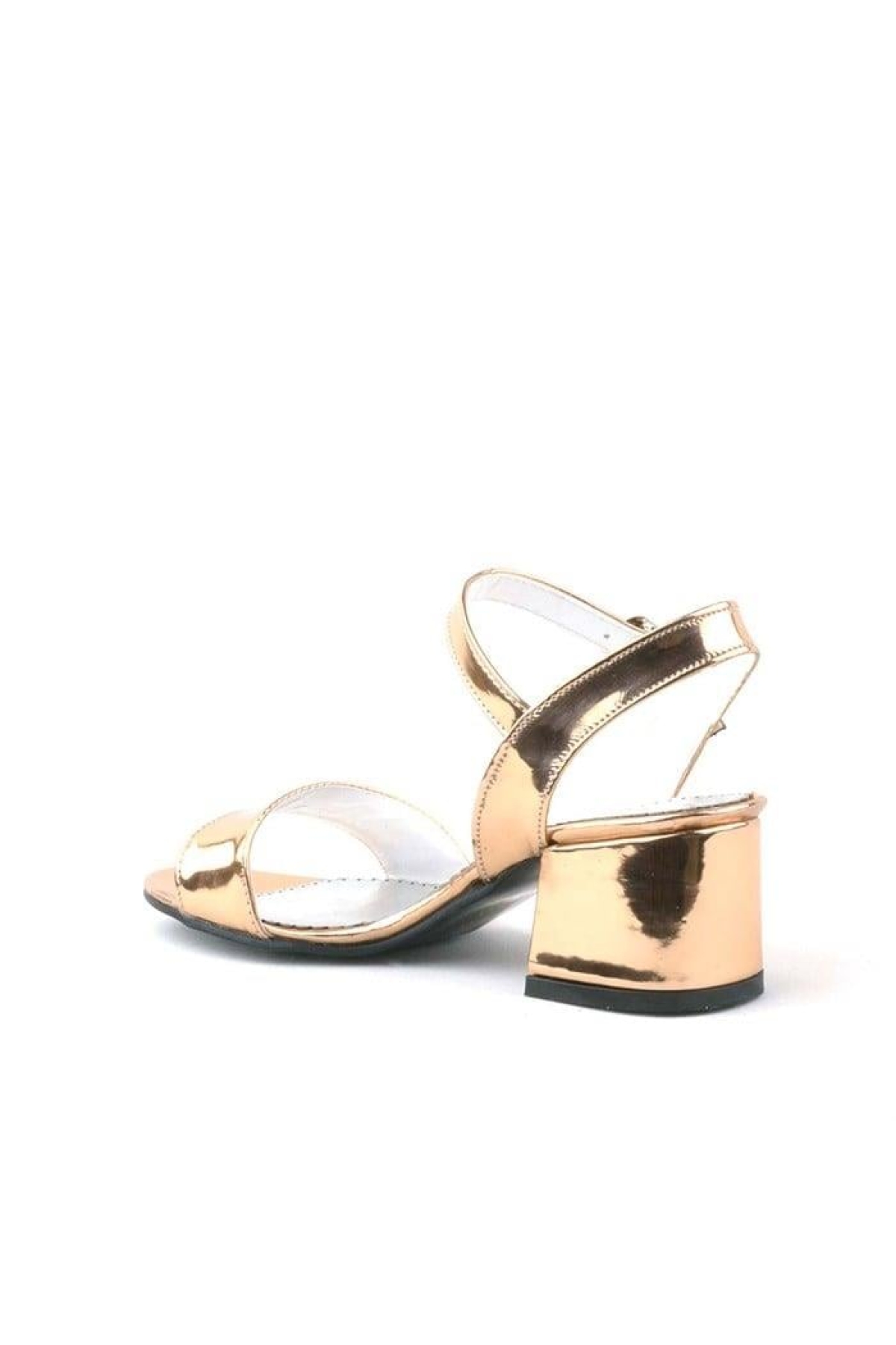 Pony Bakır Aynalı Kalın Topuklu Kız Çocuk Abiye Ayakkabı - Görsel 10