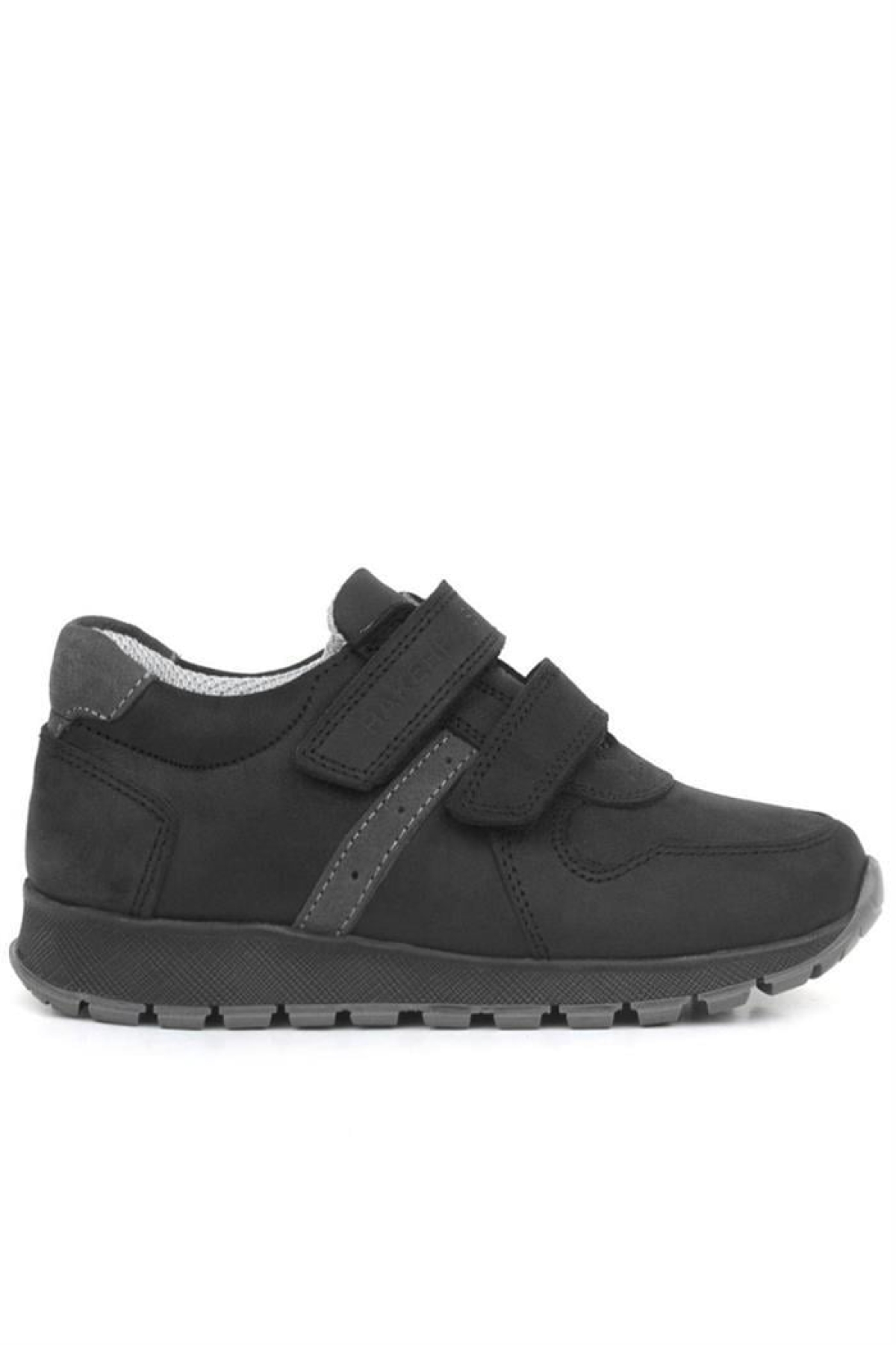 Hakiki Deri Cırtlı Siyah Çocuk Spor Okul Ayakkabı - Görsel 3